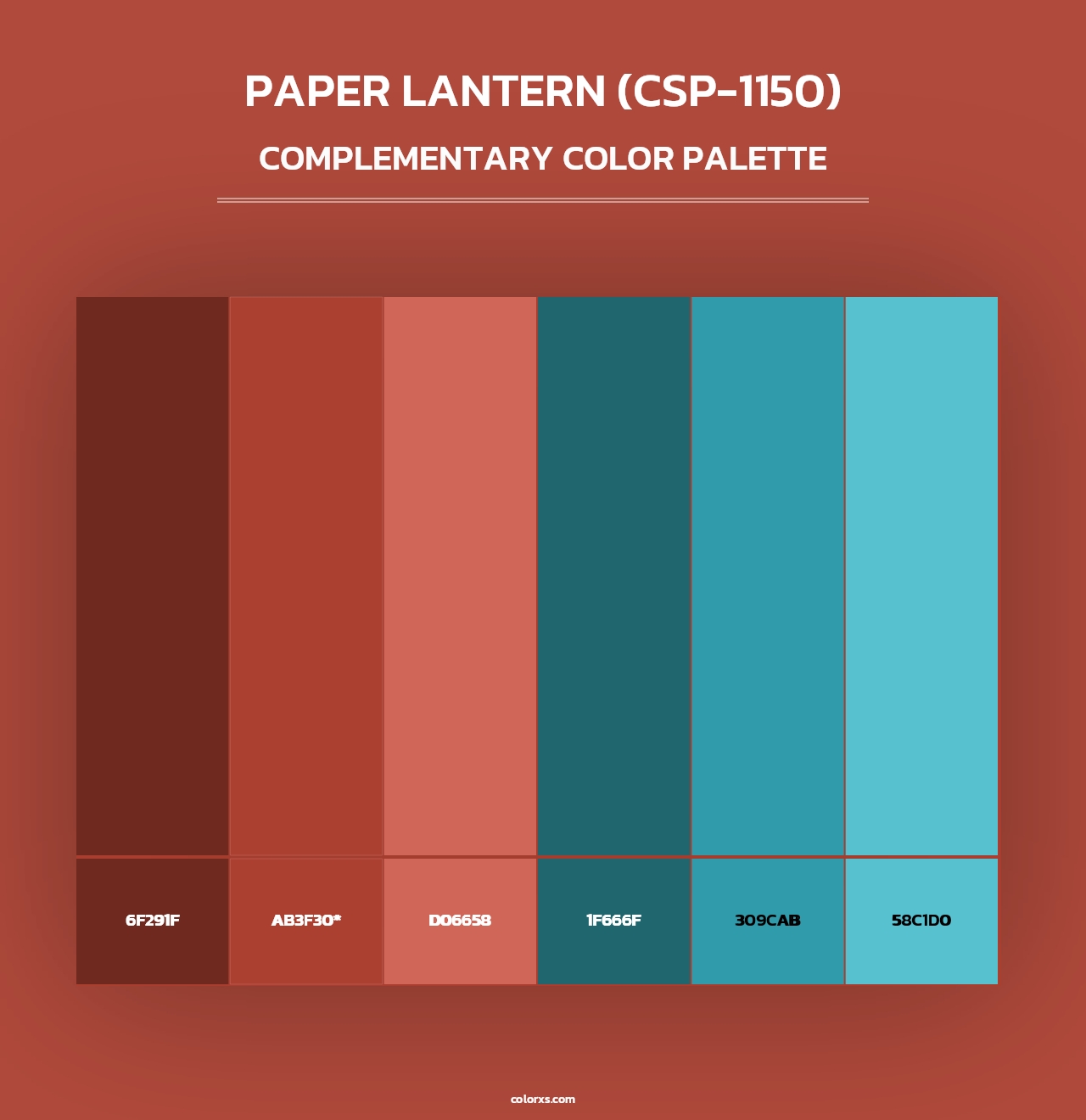 Paper Lantern (CSP-1150) - Complementary Color Palette