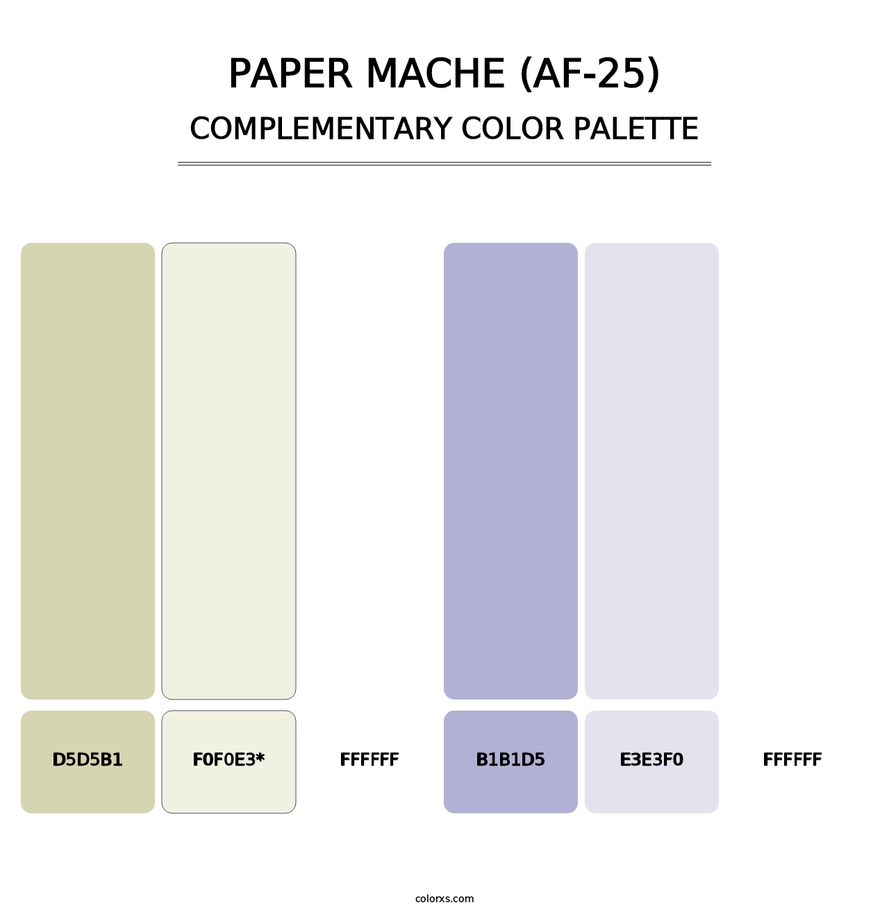 Paper Mache (AF-25) - Complementary Color Palette