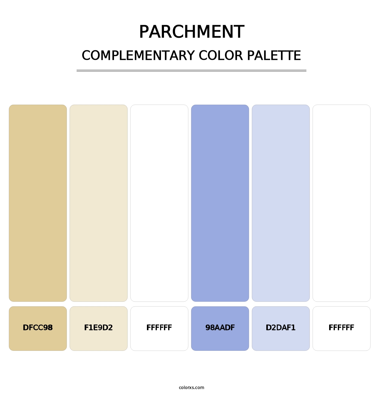 Parchment - Complementary Color Palette