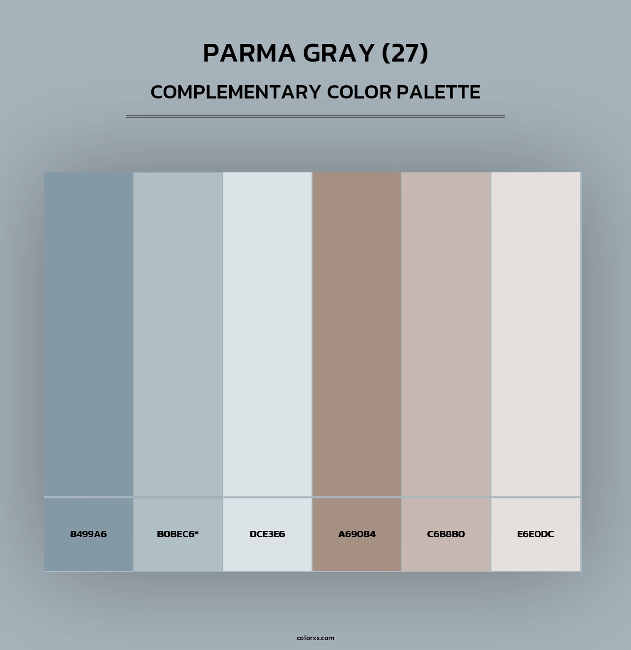 Parma Gray (27) - Complementary Color Palette
