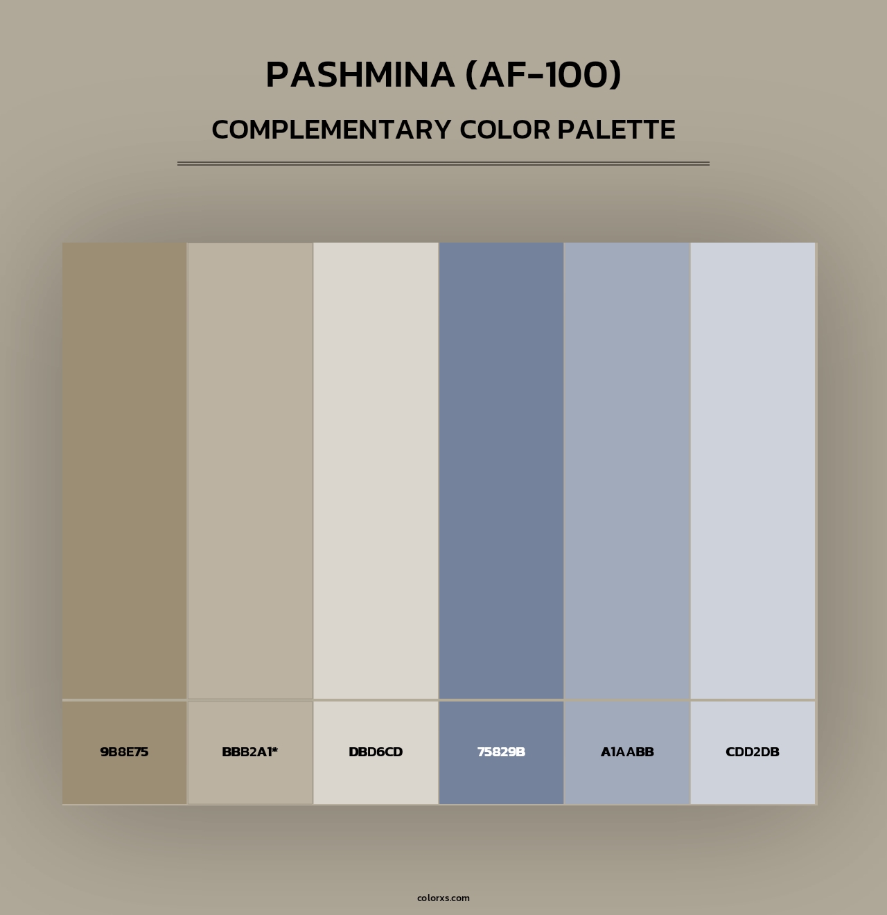 Pashmina (AF-100) - Complementary Color Palette