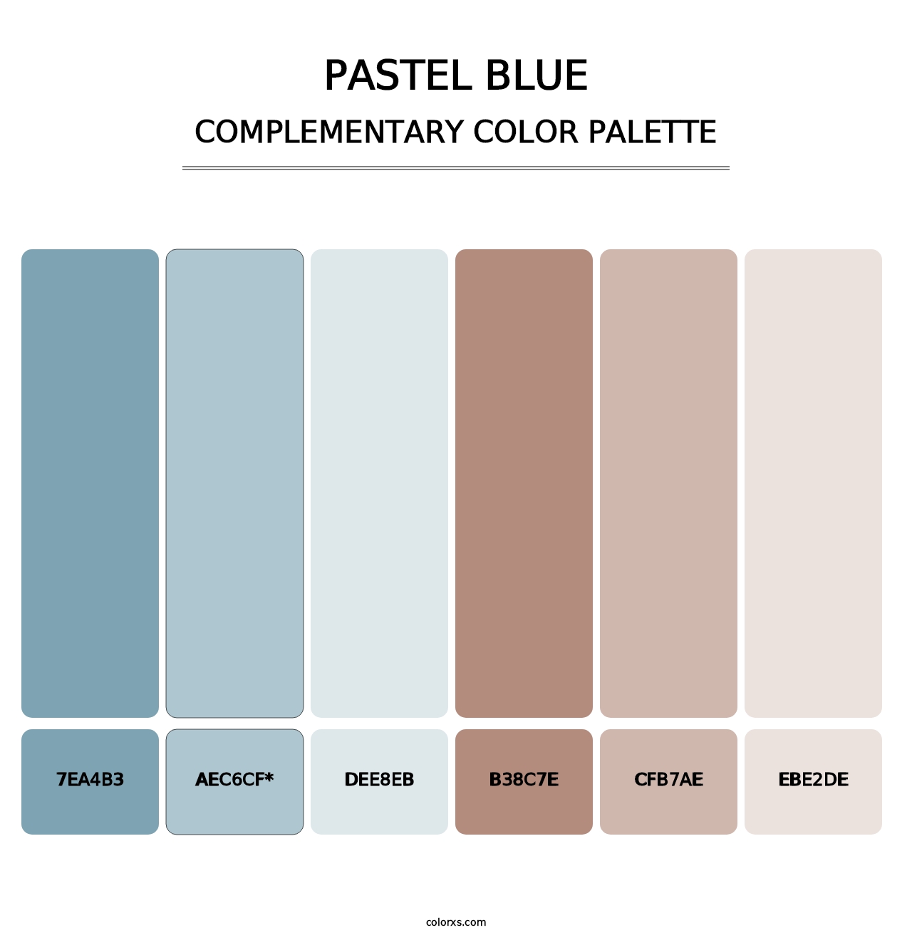 Pastel Blue - Complementary Color Palette
