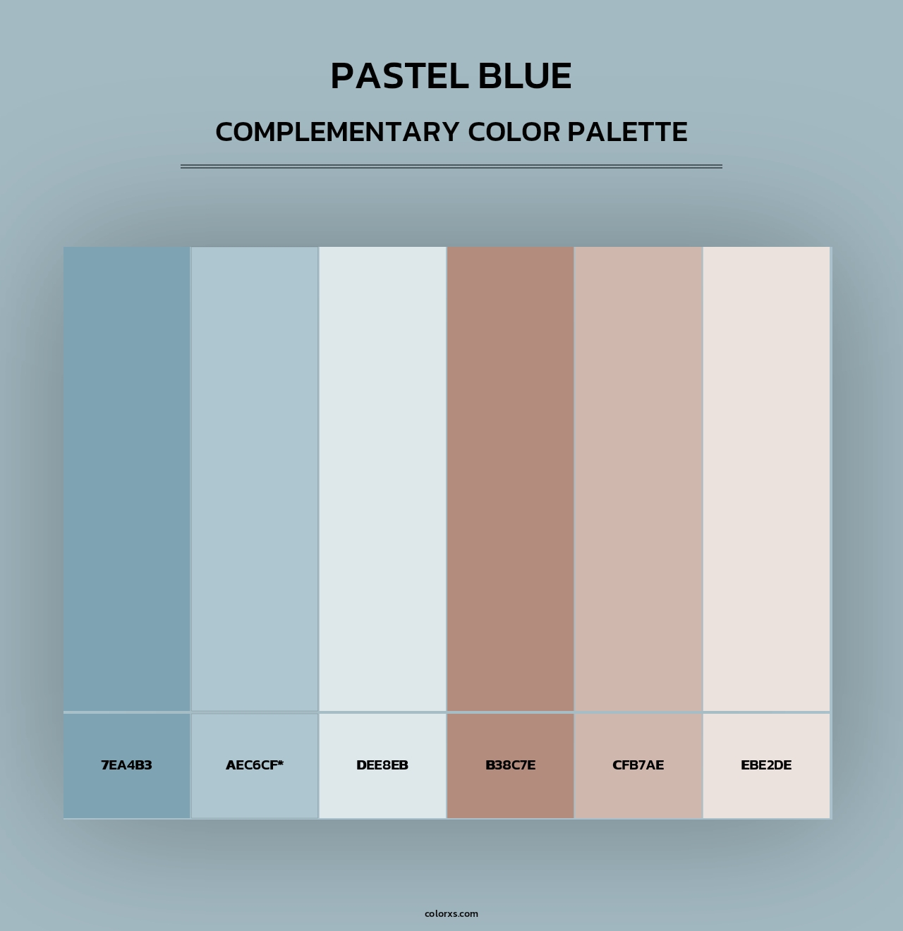 Pastel Blue - Complementary Color Palette