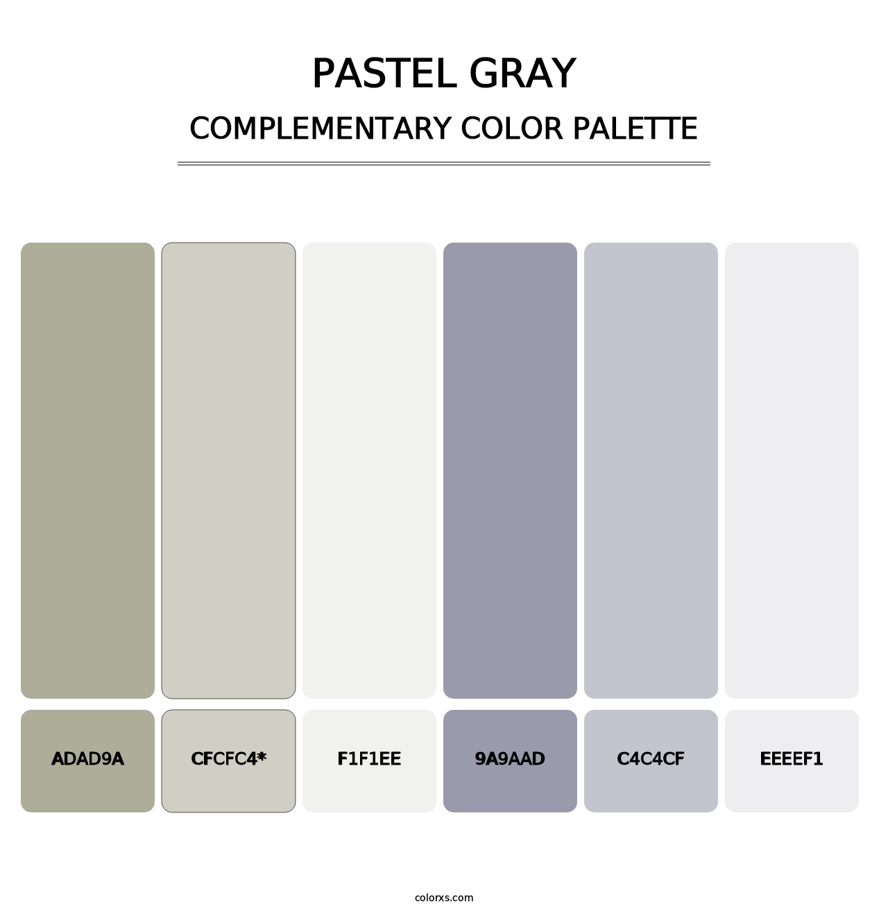 Pastel Gray - Complementary Color Palette