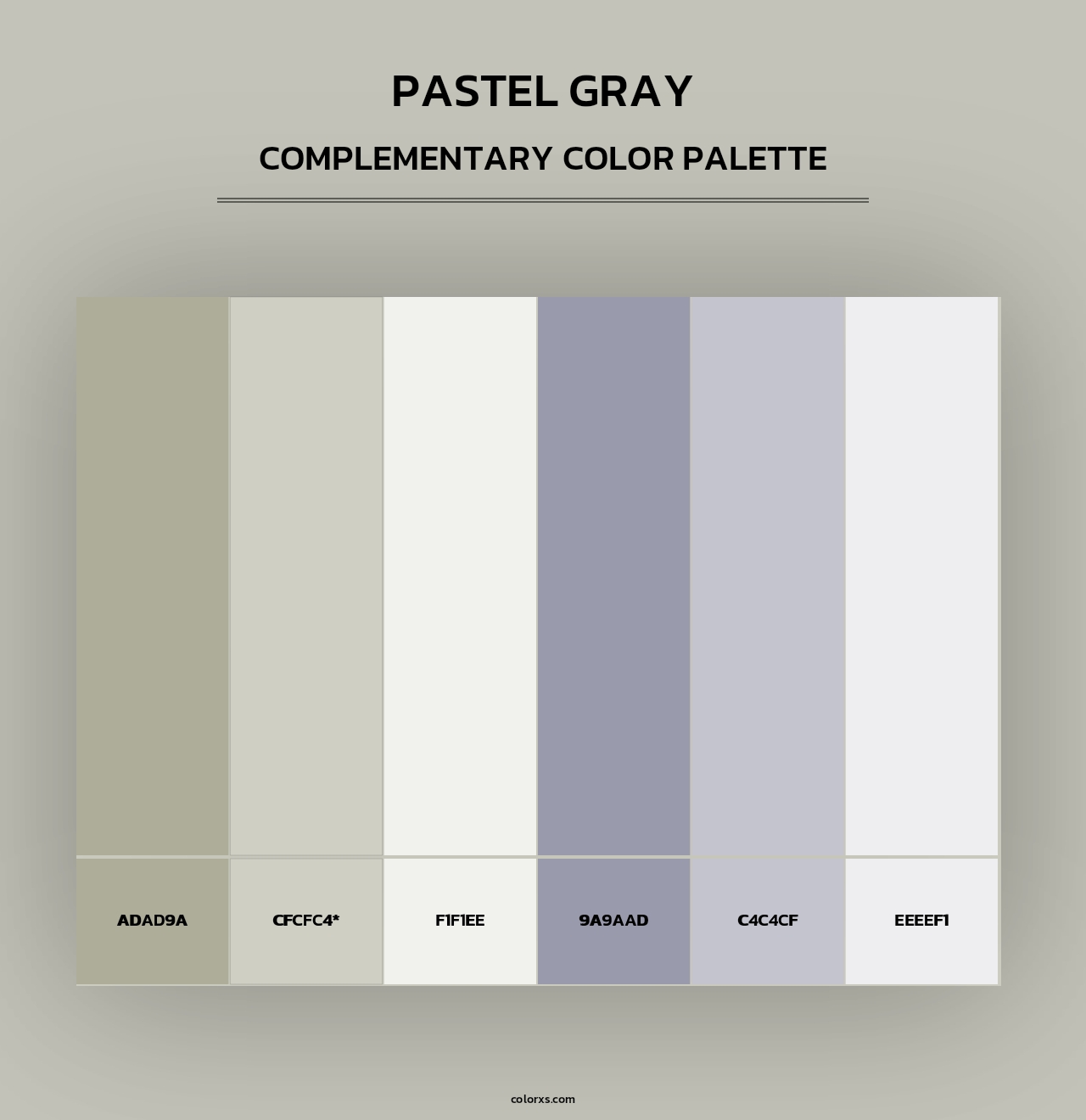 Pastel Gray - Complementary Color Palette
