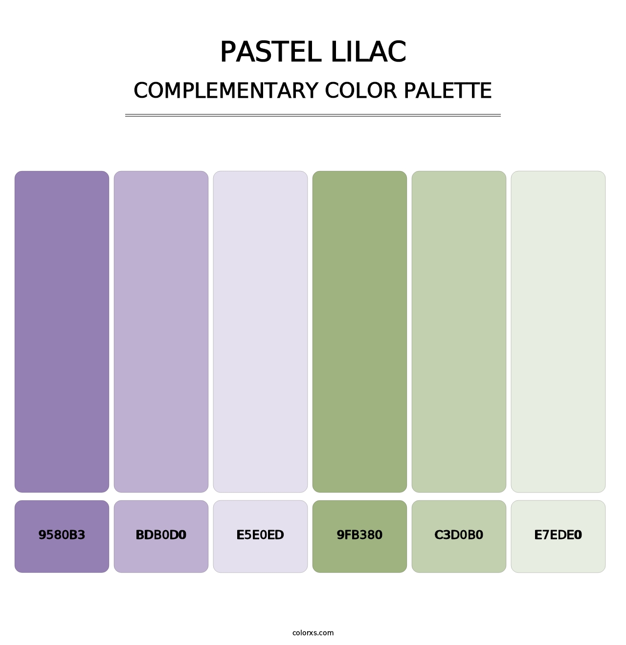 Pastel Lilac - Complementary Color Palette