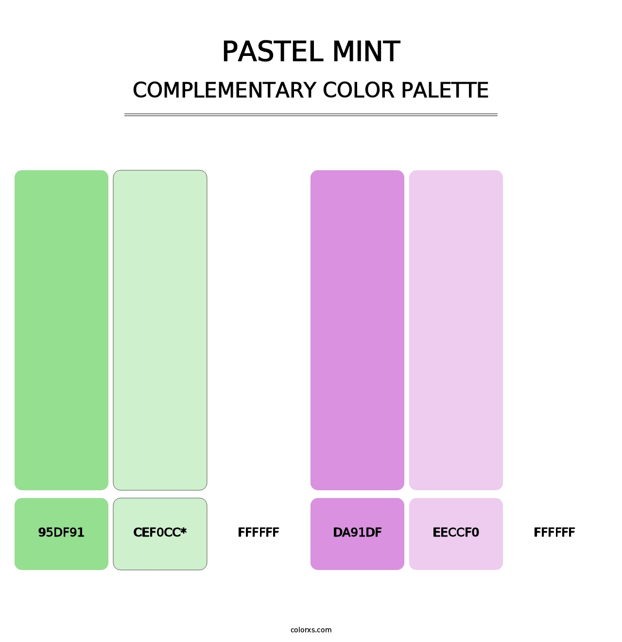 Pastel Mint - Complementary Color Palette