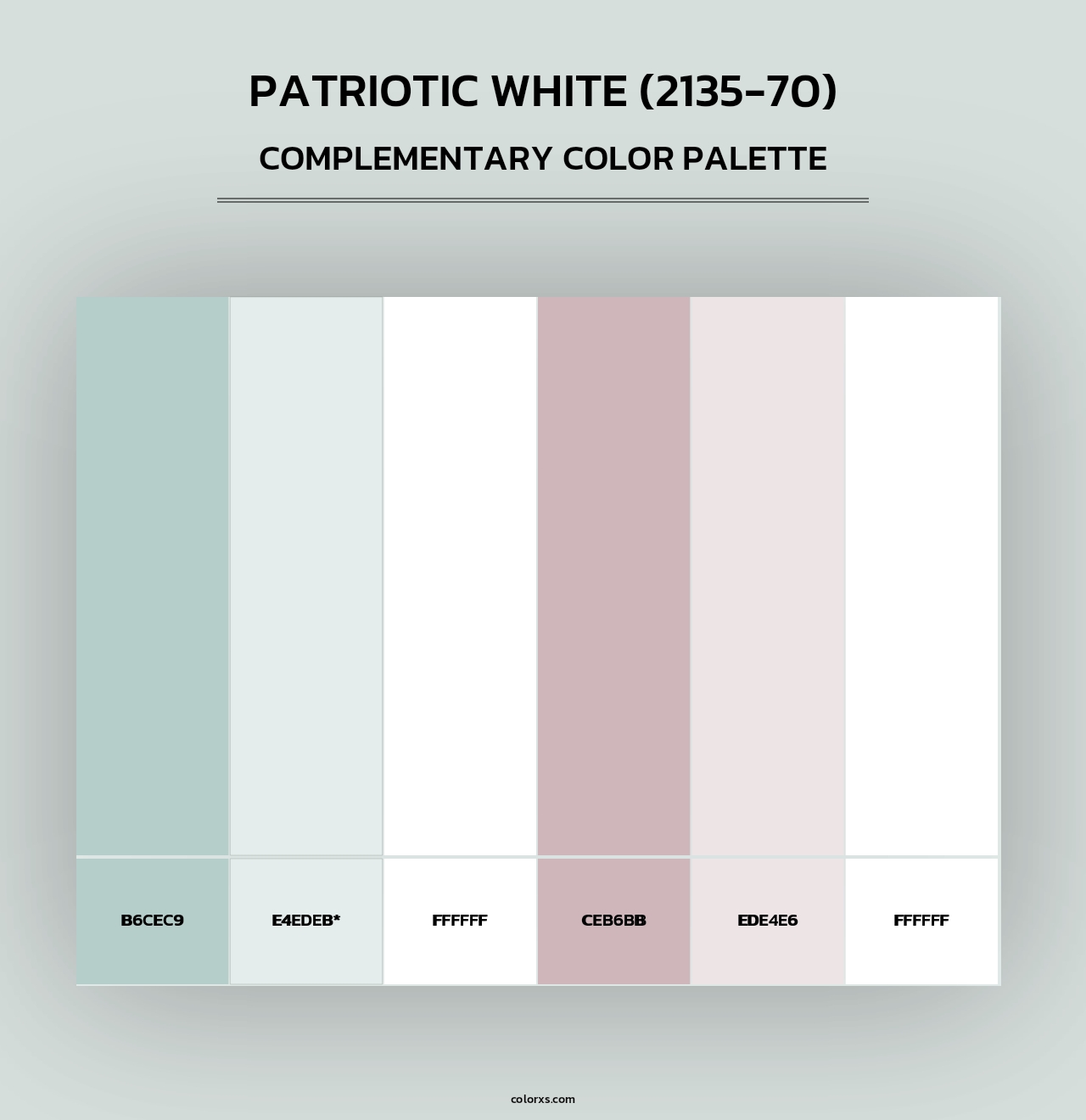 Patriotic White (2135-70) - Complementary Color Palette