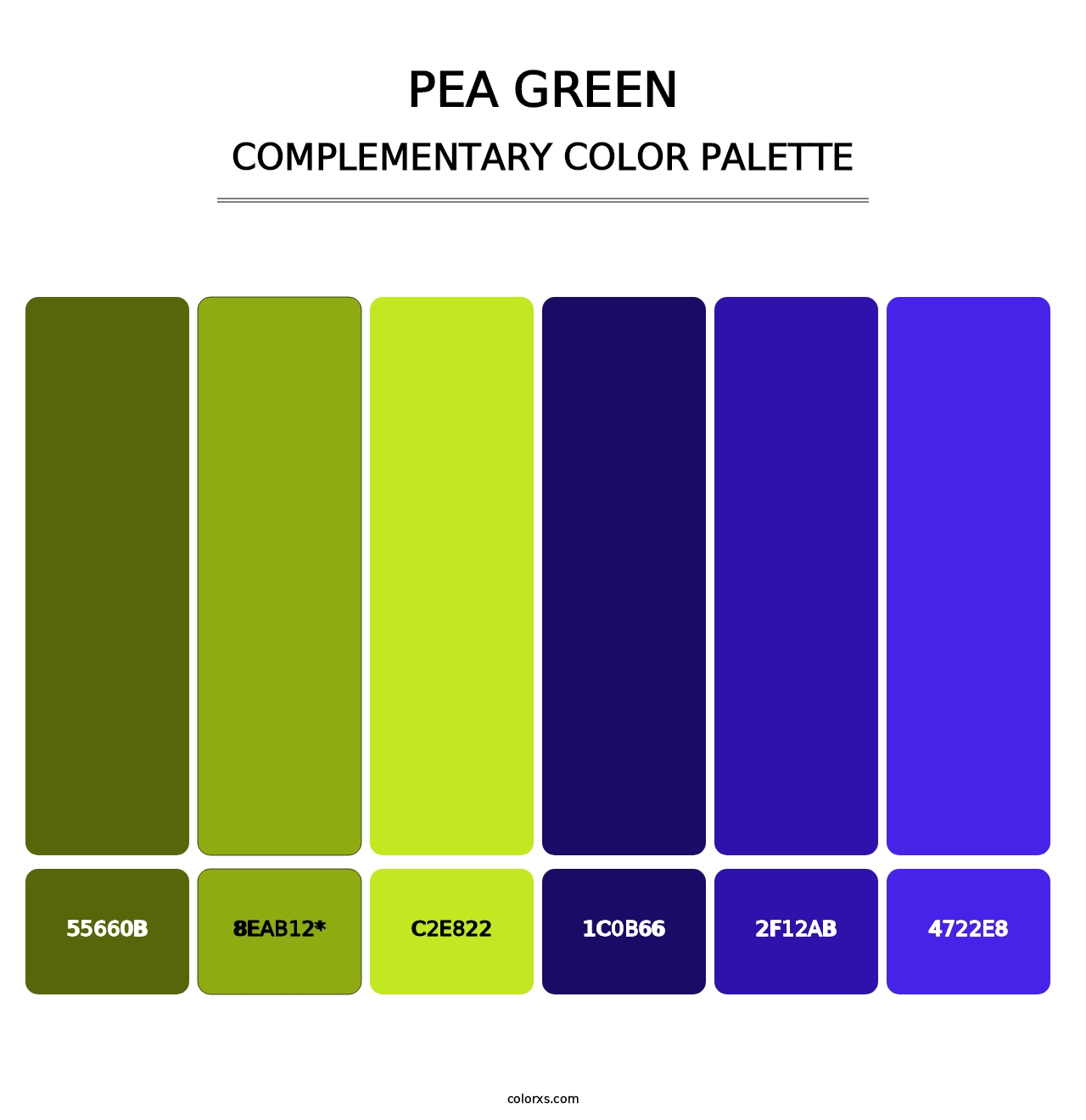 Pea Green - Complementary Color Palette