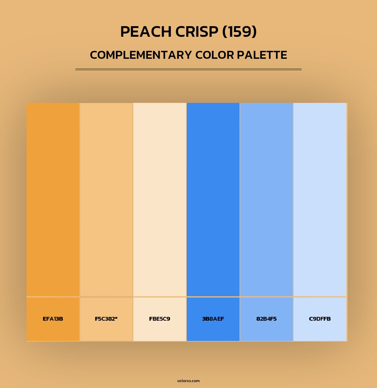 Peach Crisp (159) - Complementary Color Palette