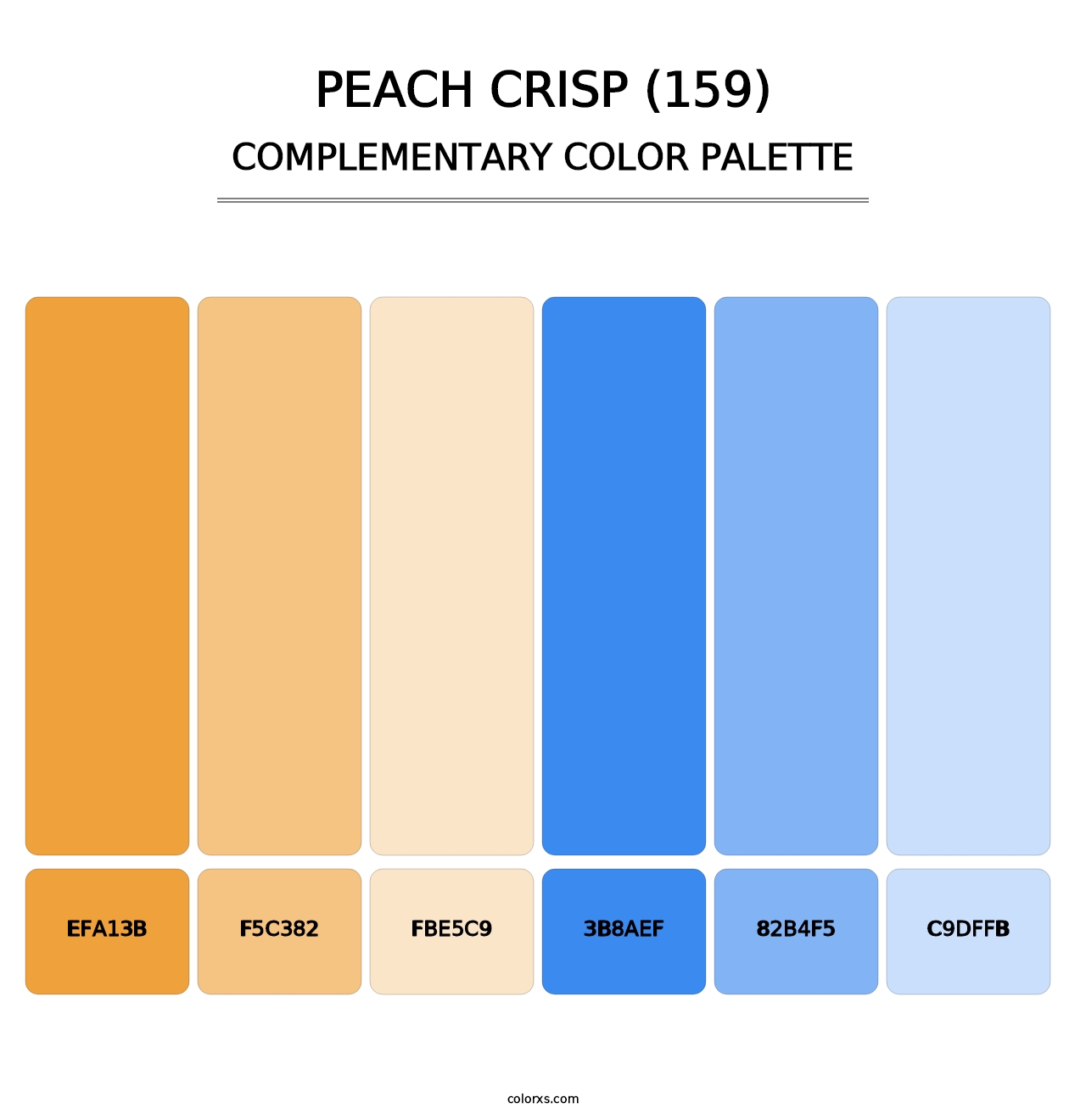 Peach Crisp (159) - Complementary Color Palette