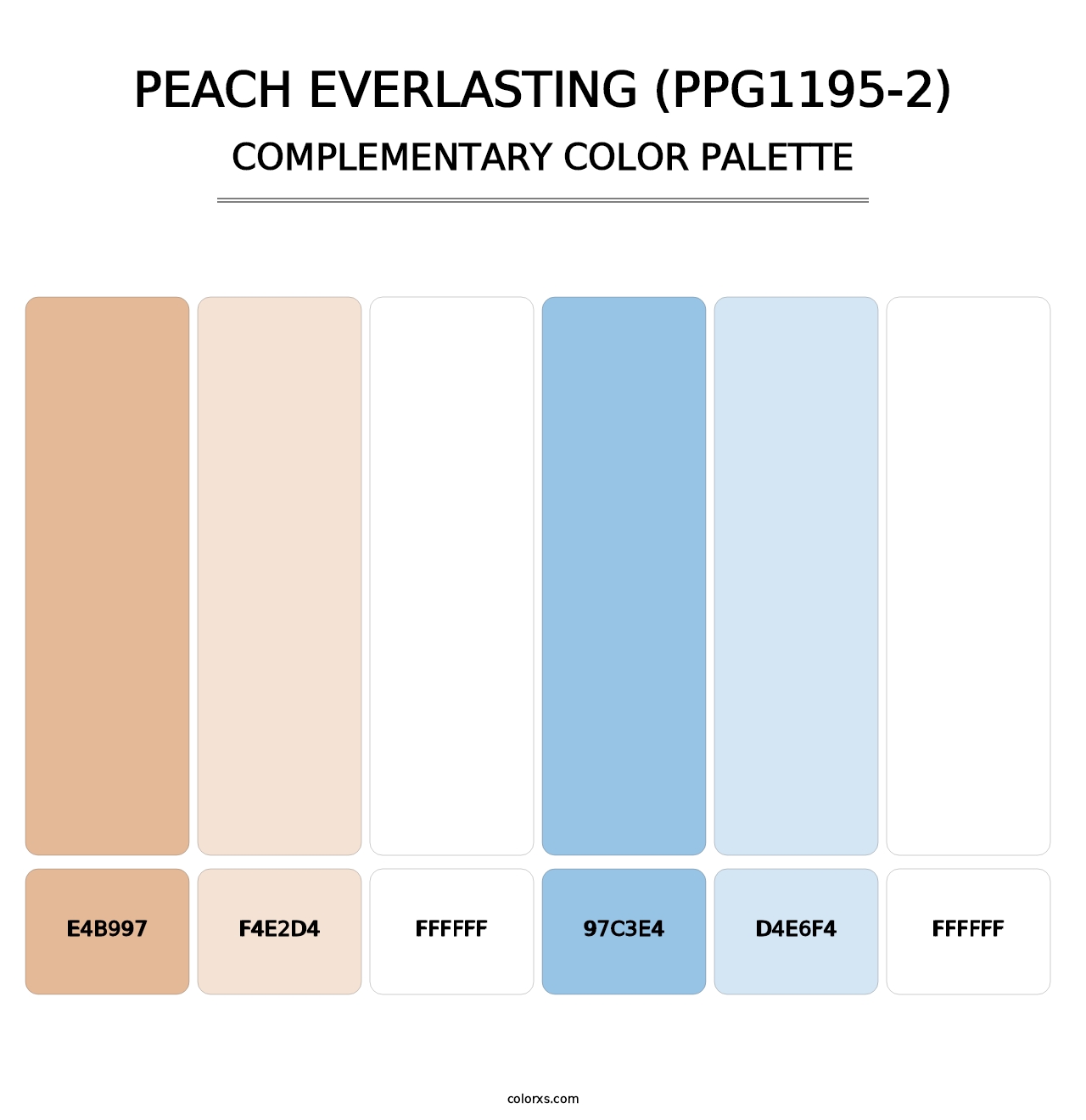 Peach Everlasting (PPG1195-2) - Complementary Color Palette