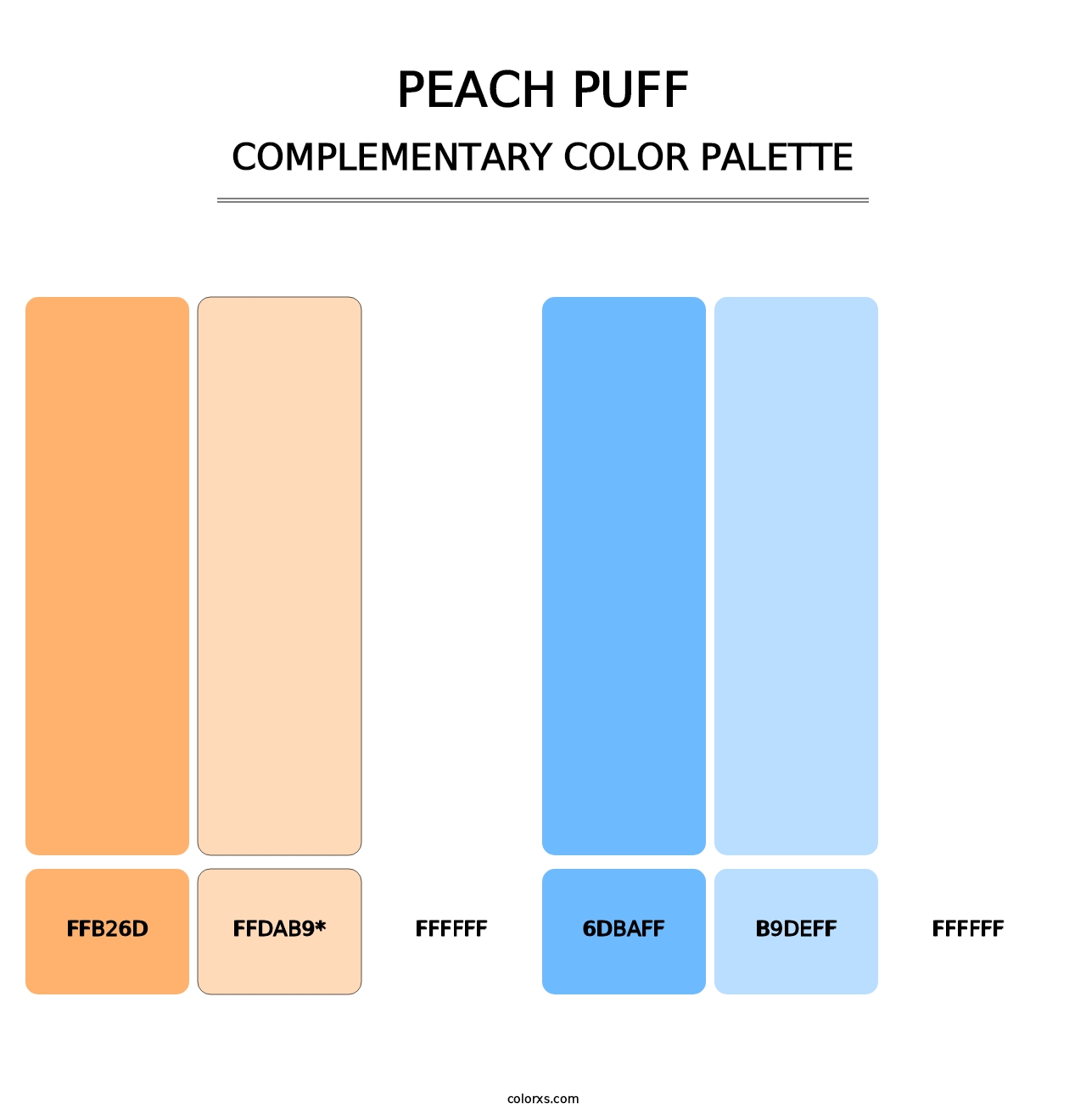 Peach Puff - Complementary Color Palette