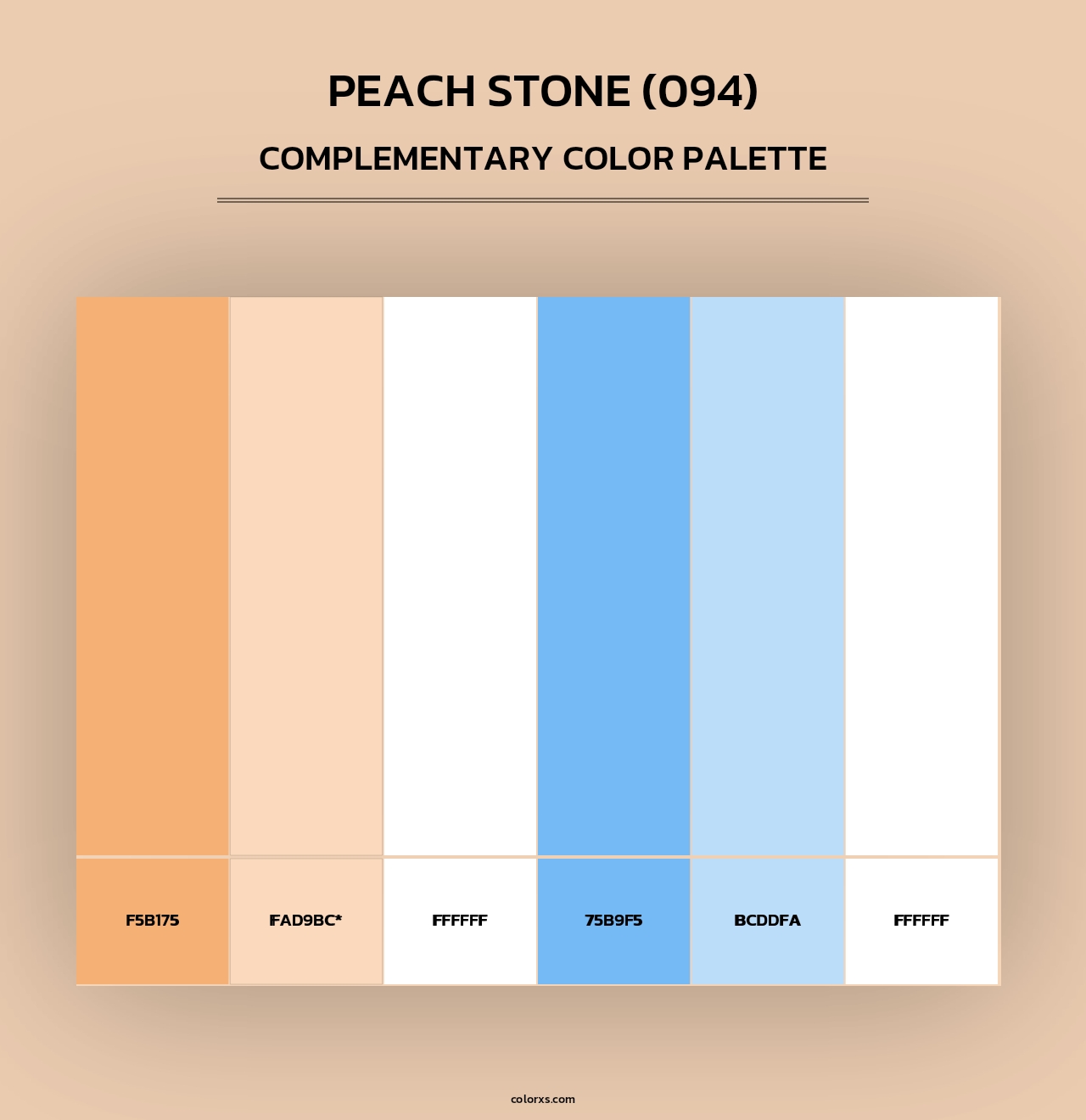 Peach Stone (094) - Complementary Color Palette