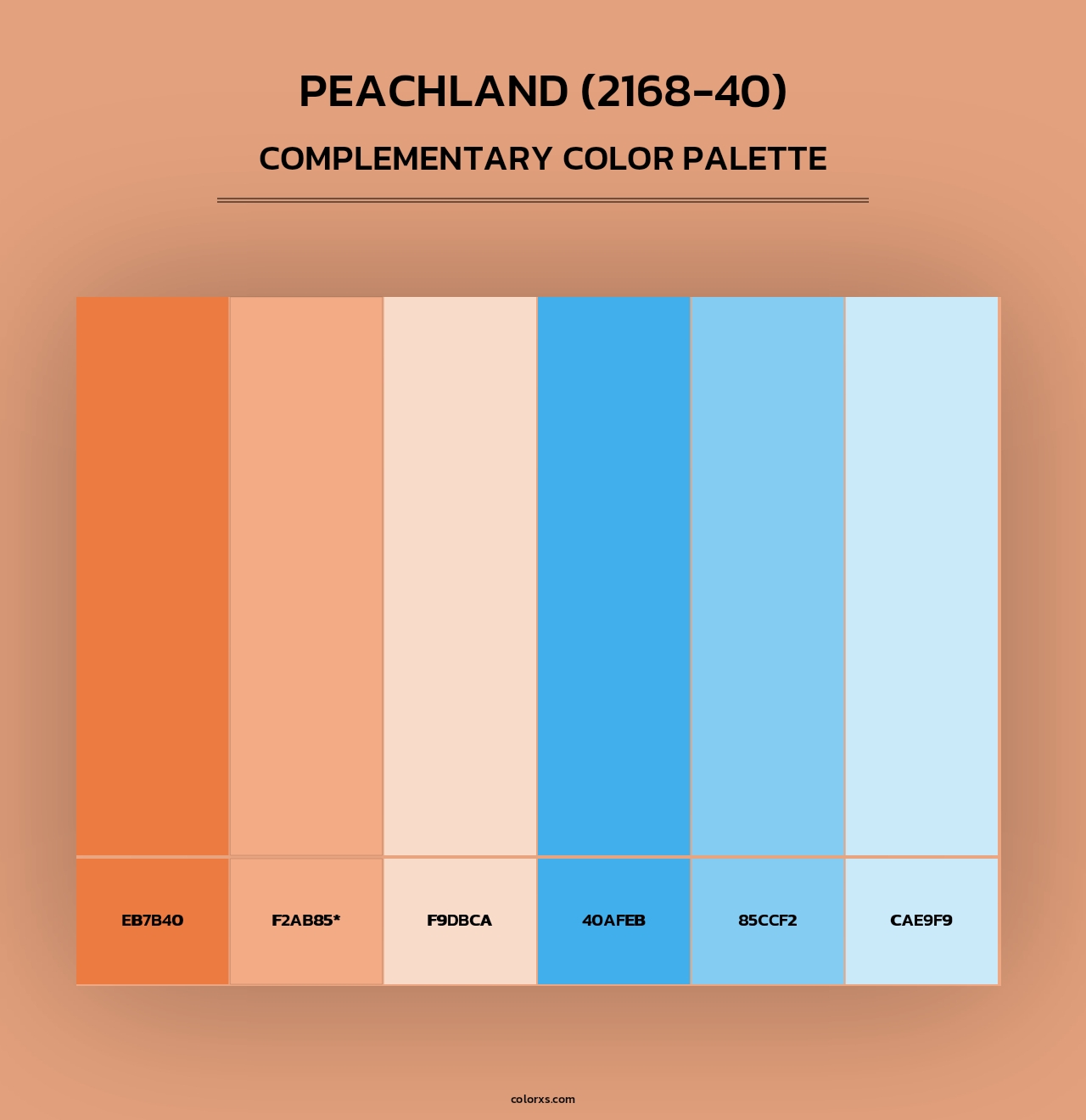 Peachland (2168-40) - Complementary Color Palette