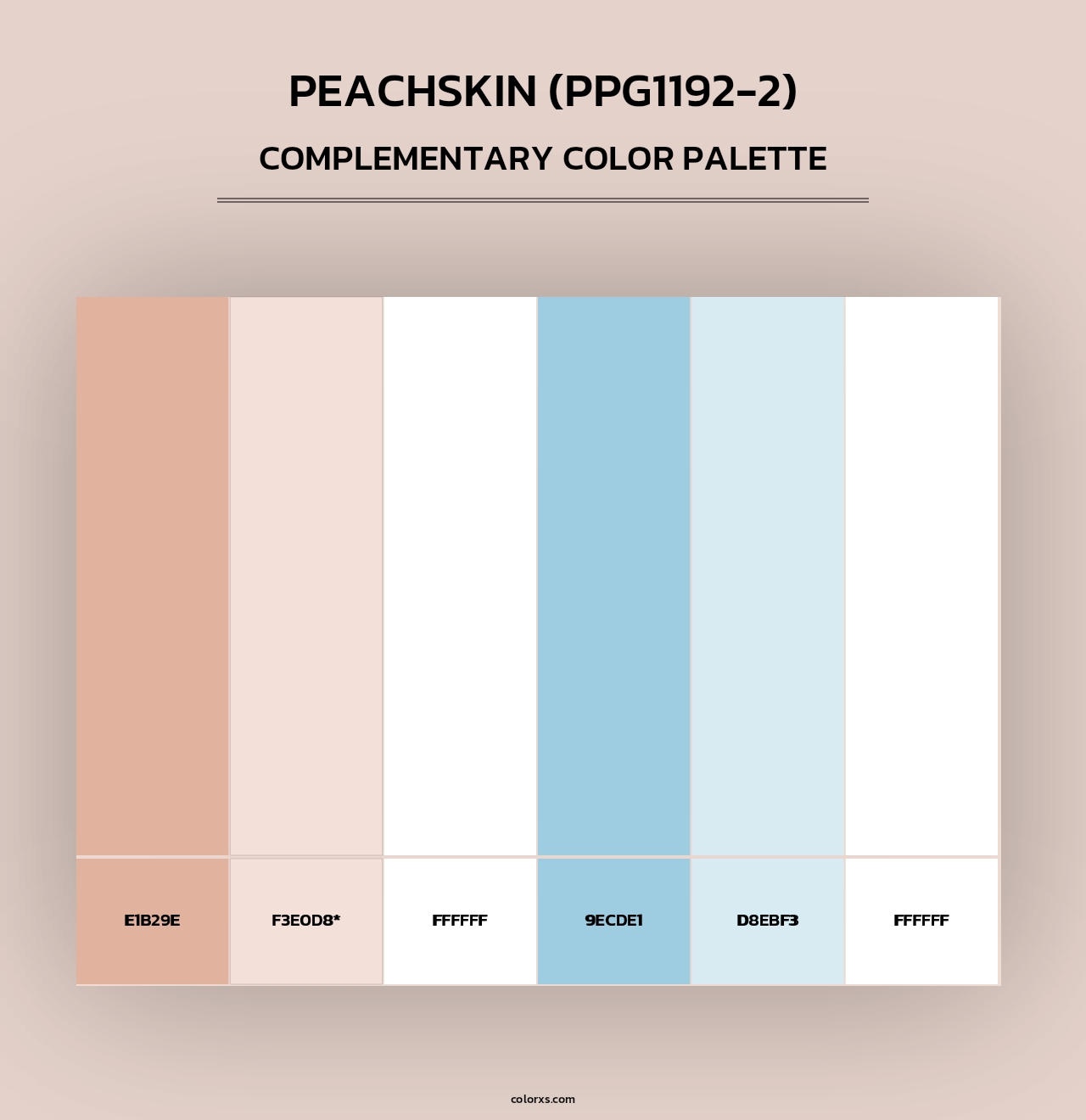 Peachskin (PPG1192-2) - Complementary Color Palette