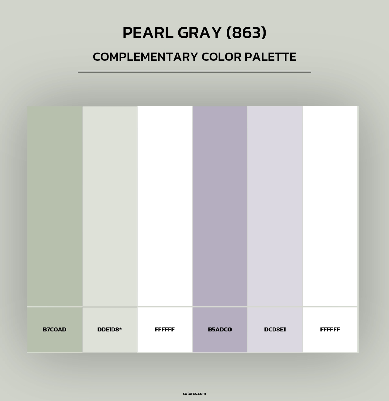 Pearl Gray (863) - Complementary Color Palette