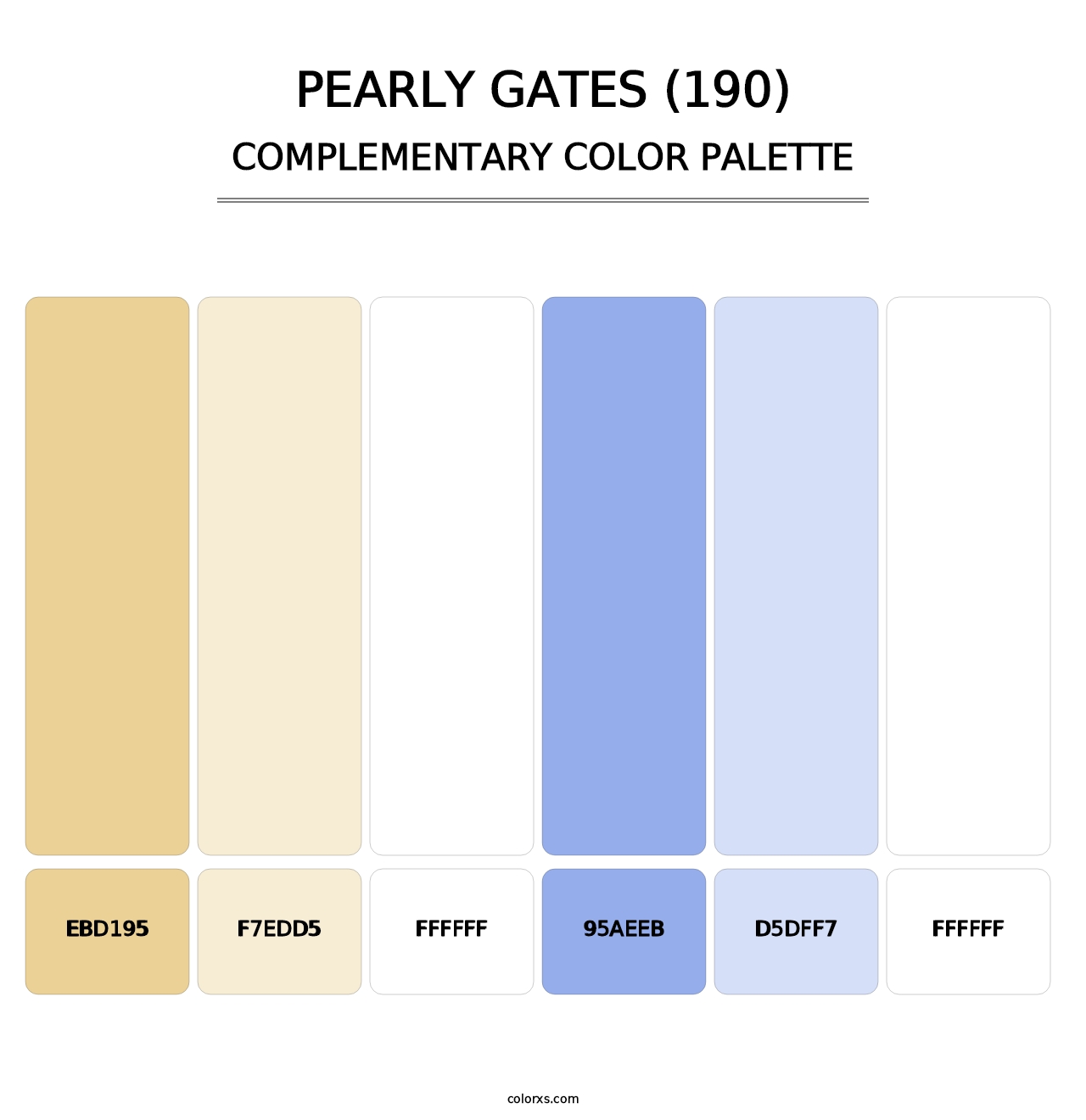 Pearly Gates (190) - Complementary Color Palette
