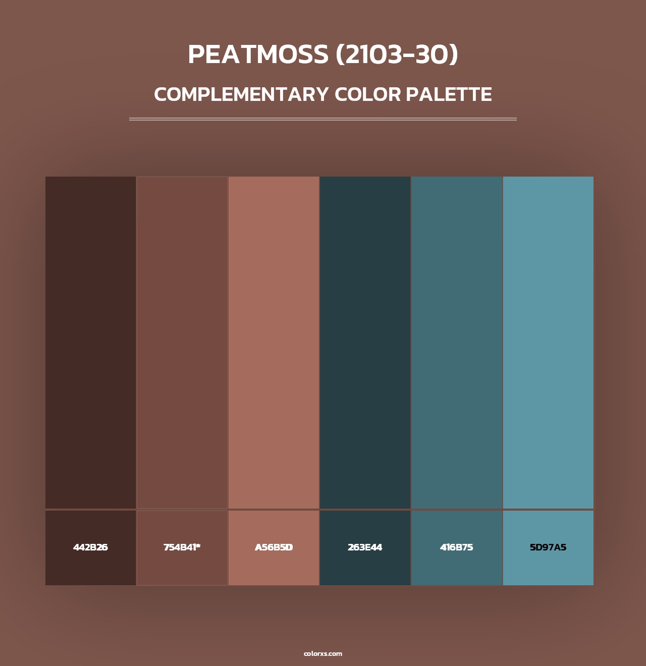 Peatmoss (2103-30) - Complementary Color Palette