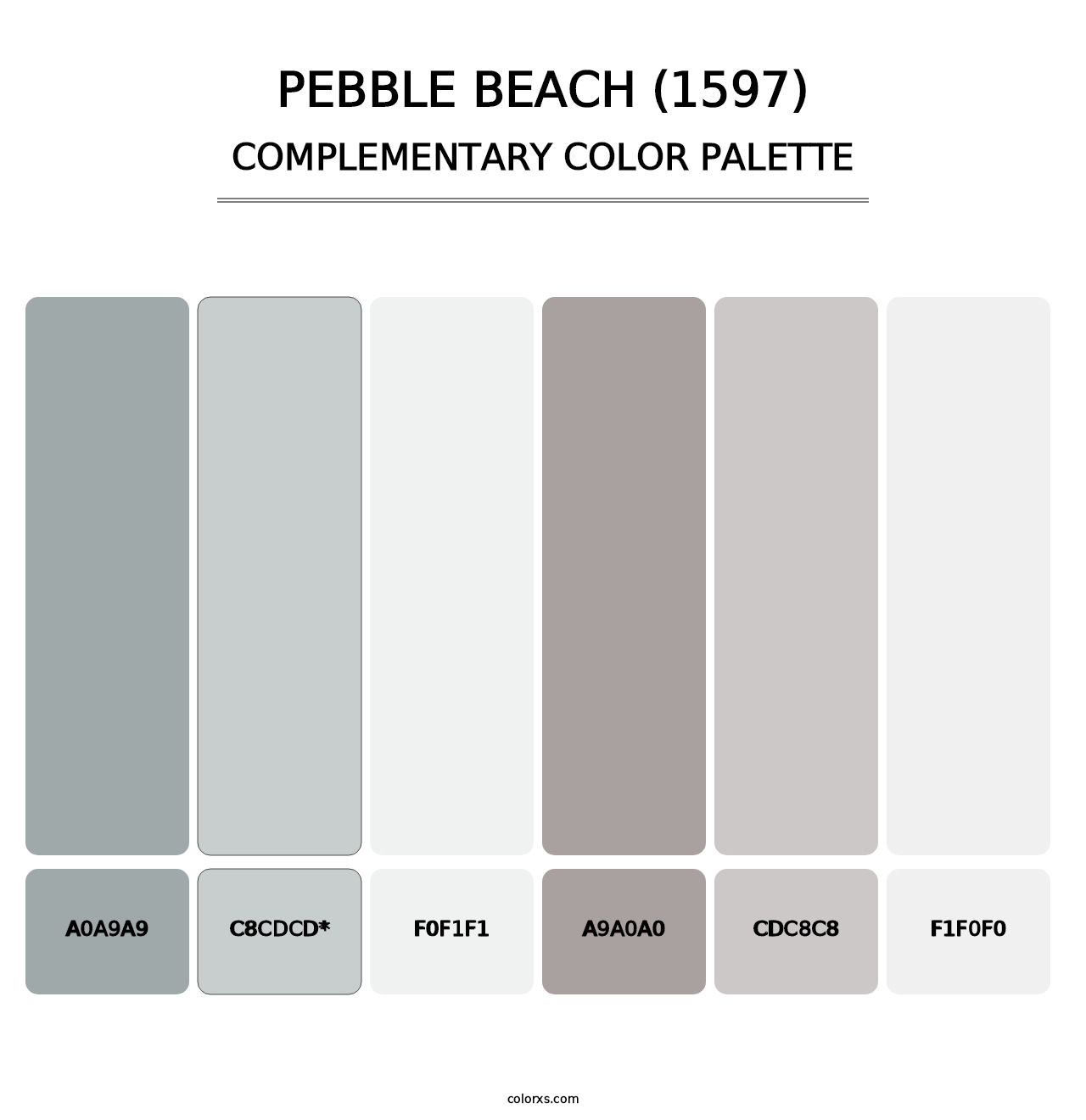 Pebble Beach (1597) - Complementary Color Palette