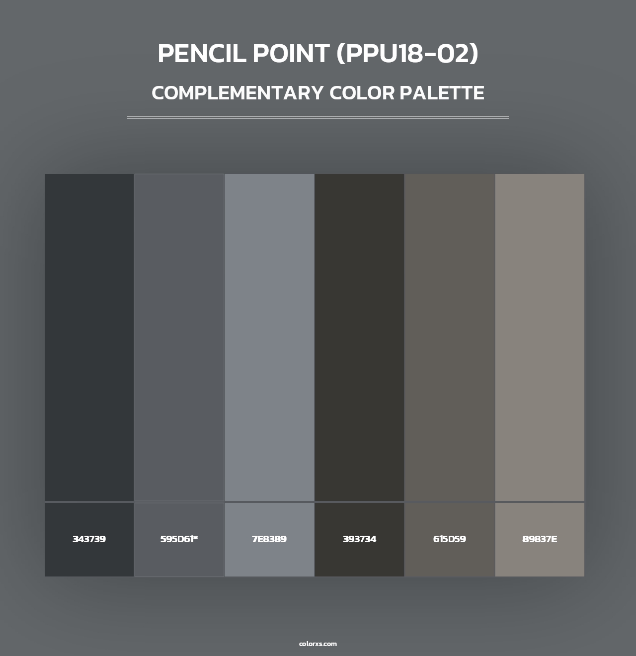 Pencil Point (PPU18-02) - Complementary Color Palette