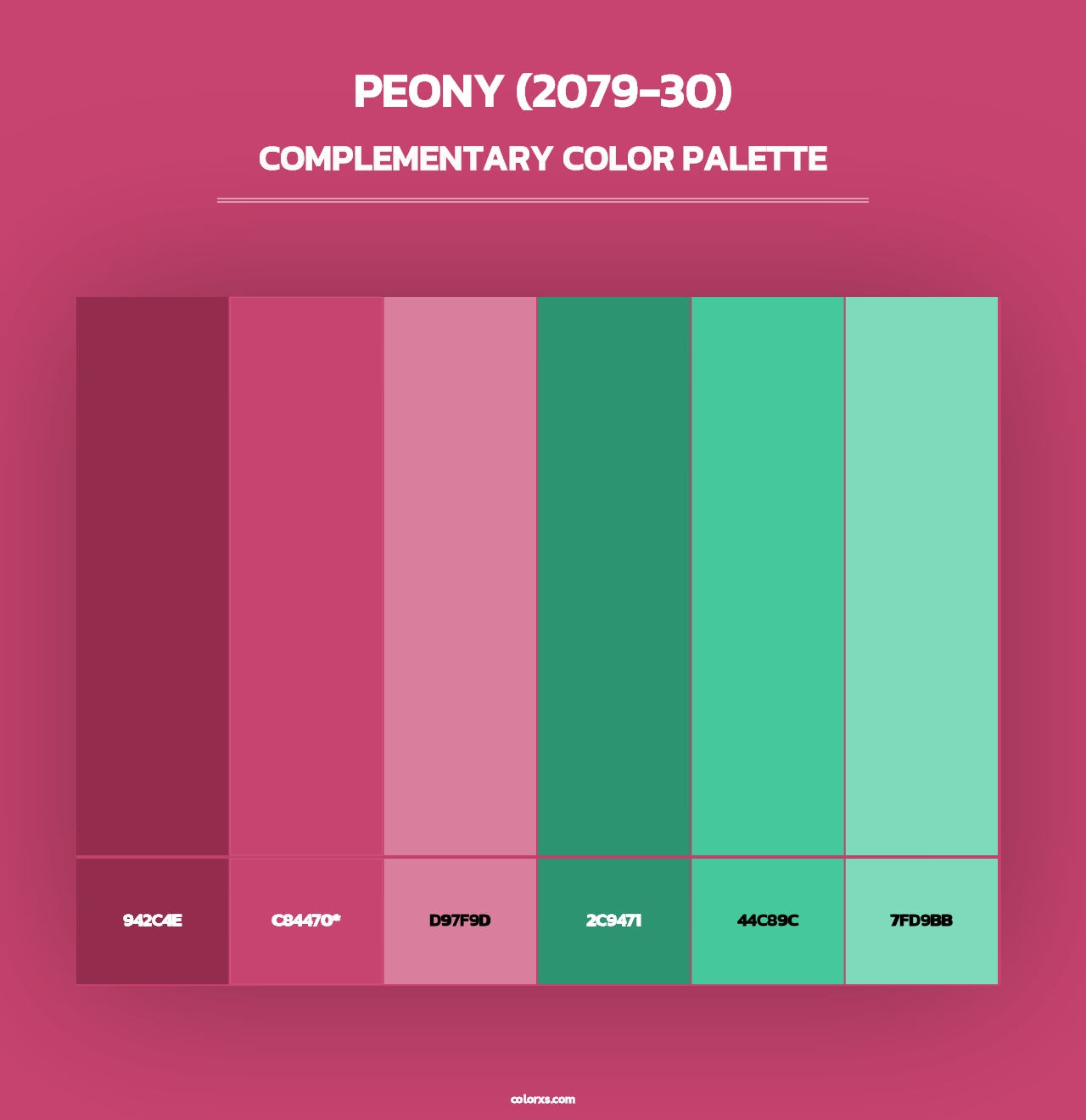 Peony (2079-30) - Complementary Color Palette