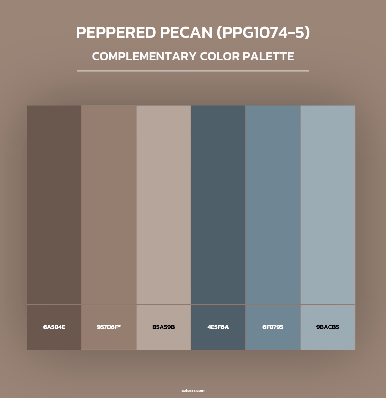 Peppered Pecan (PPG1074-5) - Complementary Color Palette