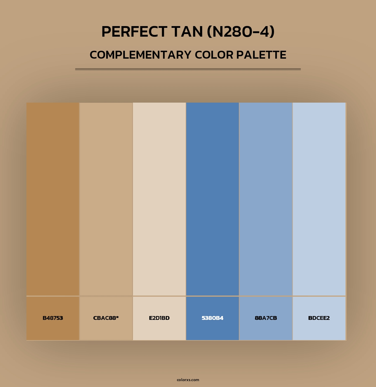 Perfect Tan (N280-4) - Complementary Color Palette