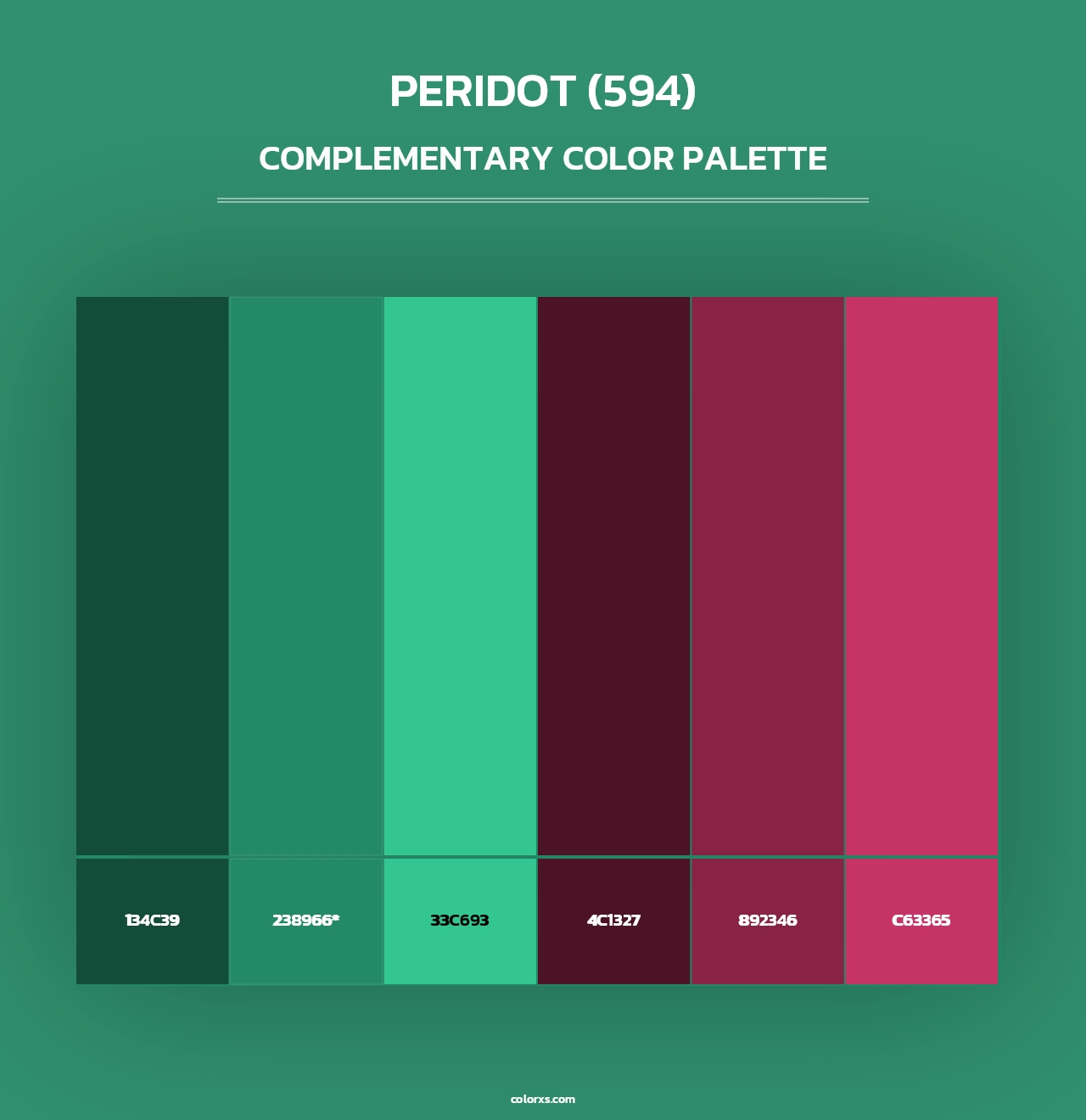 Peridot (594) - Complementary Color Palette