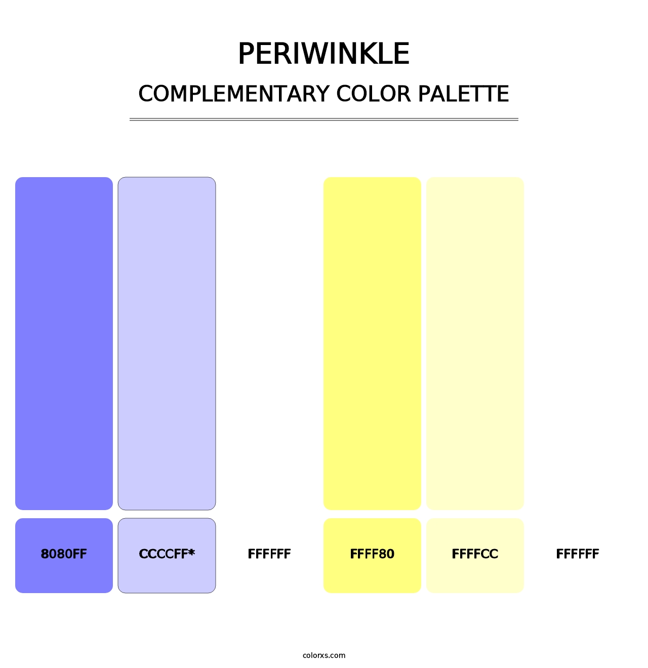 Periwinkle - Complementary Color Palette