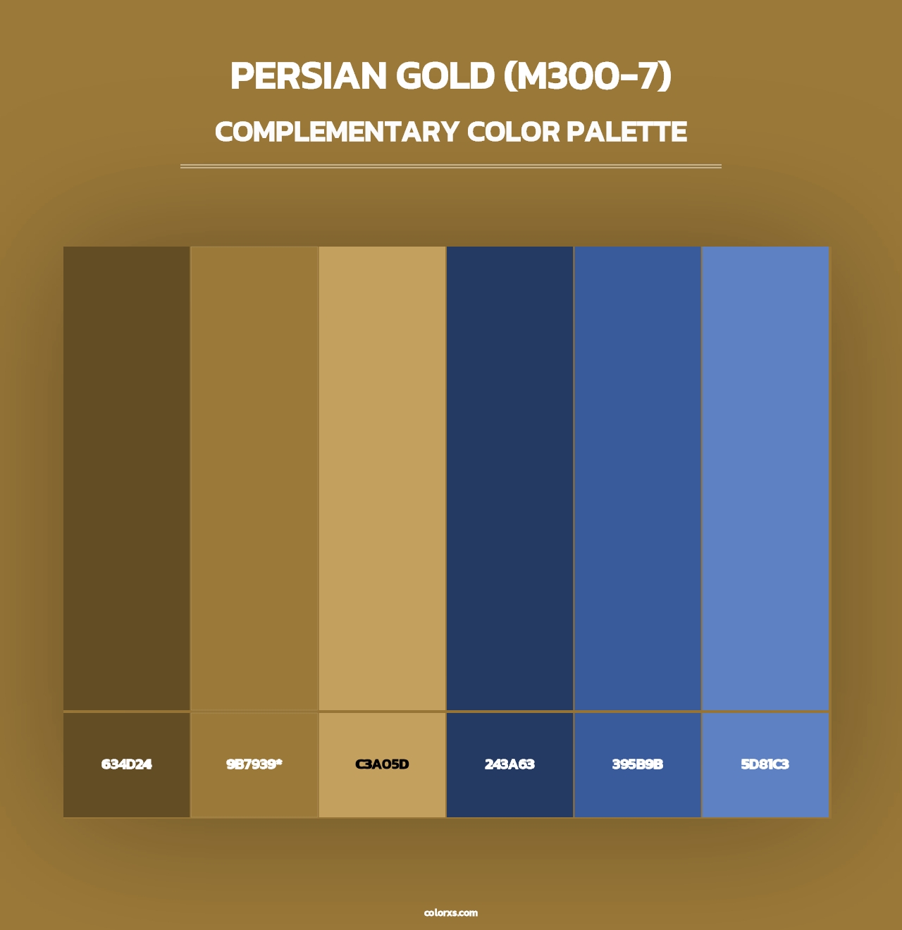 Persian Gold (M300-7) - Complementary Color Palette