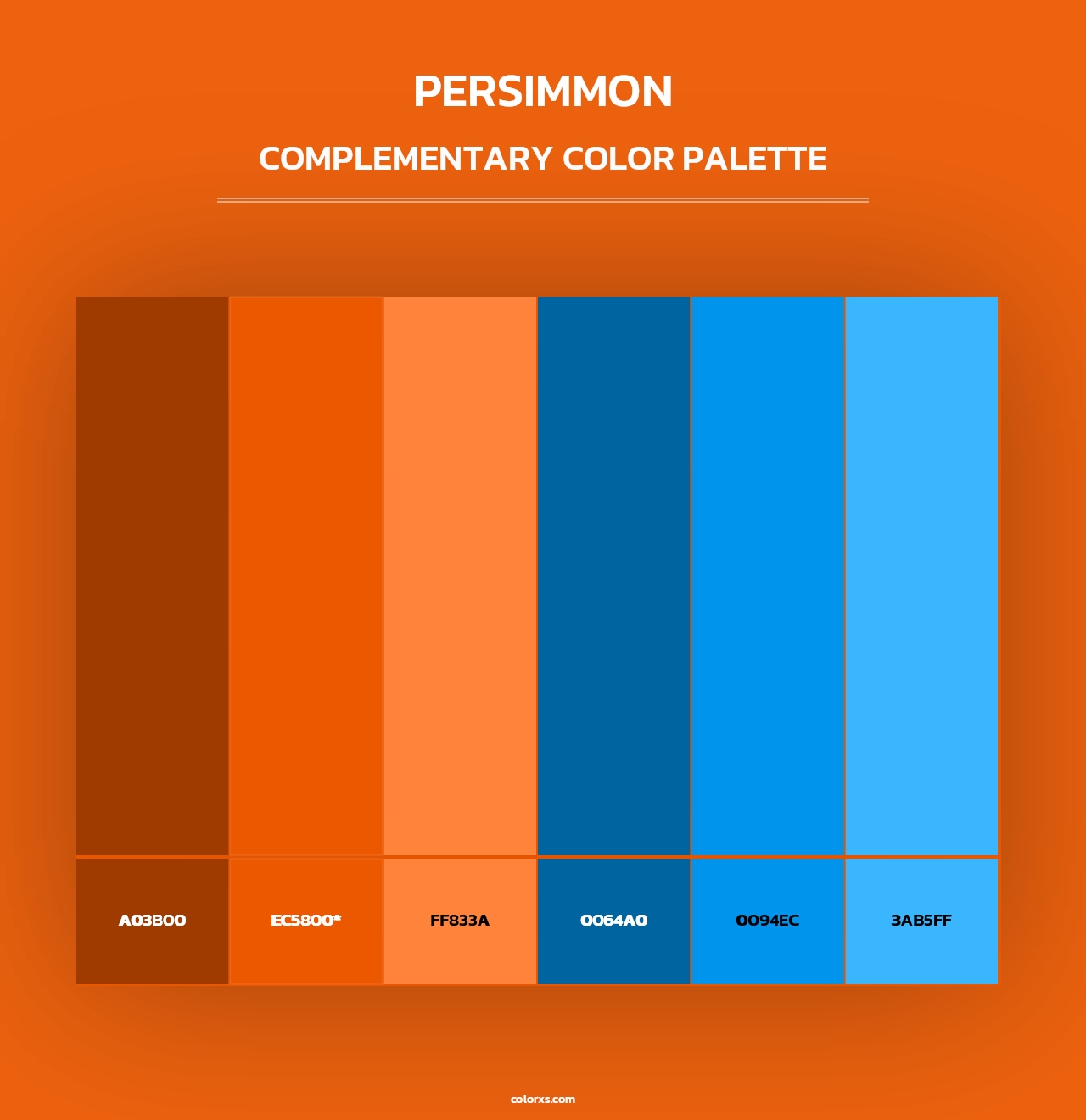 Persimmon - Complementary Color Palette