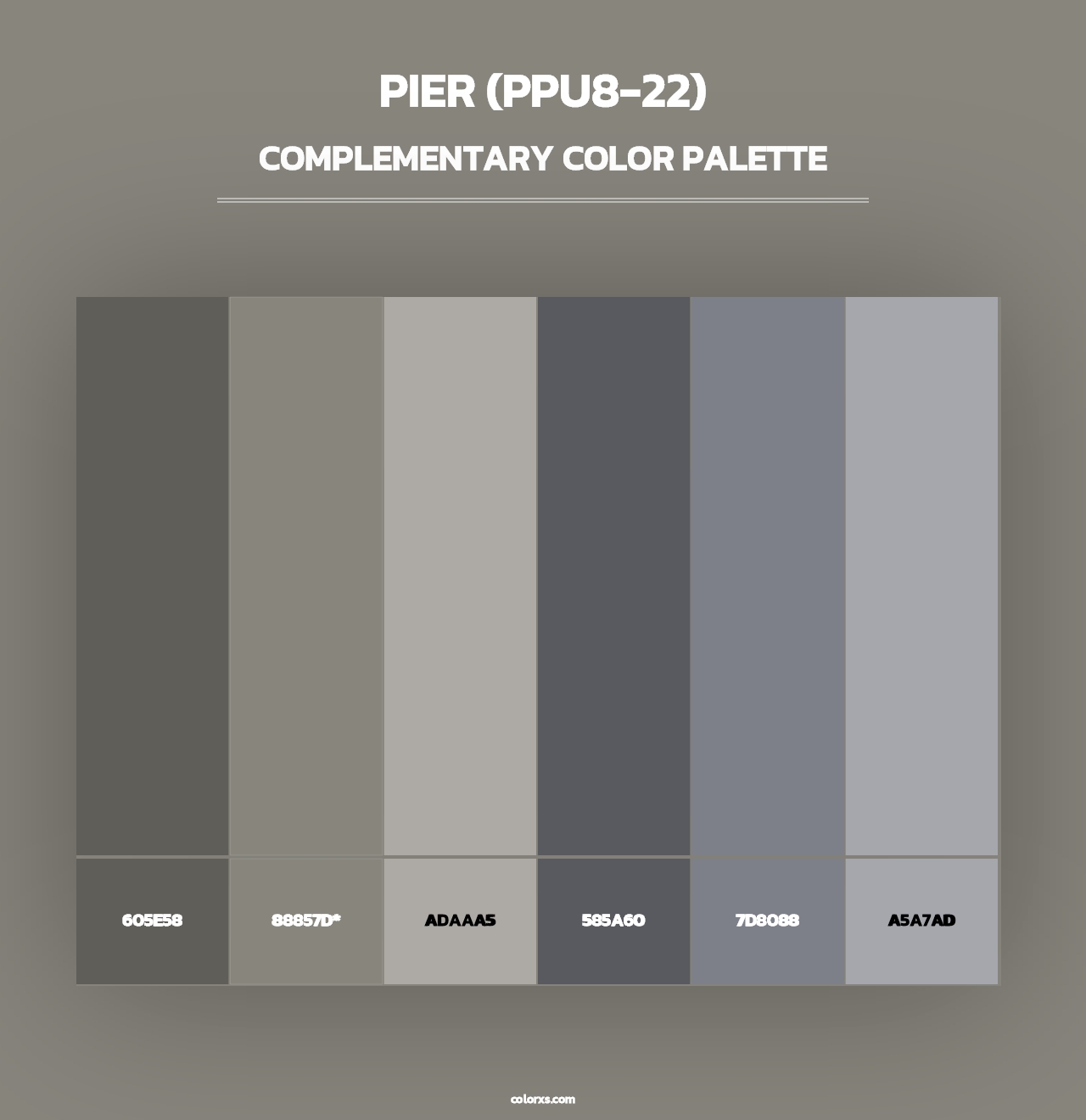 Pier (PPU8-22) - Complementary Color Palette