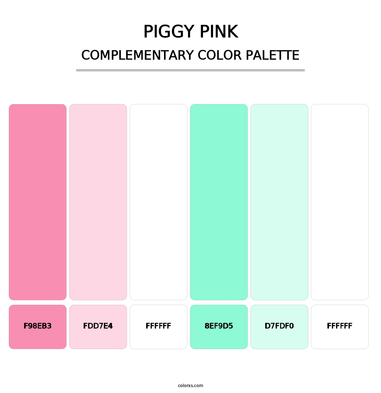 Piggy Pink - Complementary Color Palette
