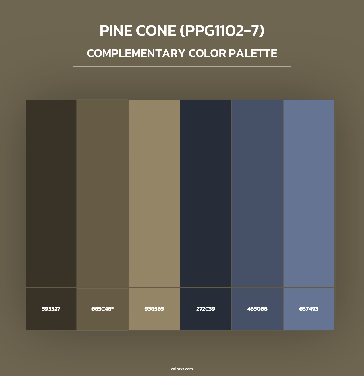 Pine Cone (PPG1102-7) - Complementary Color Palette