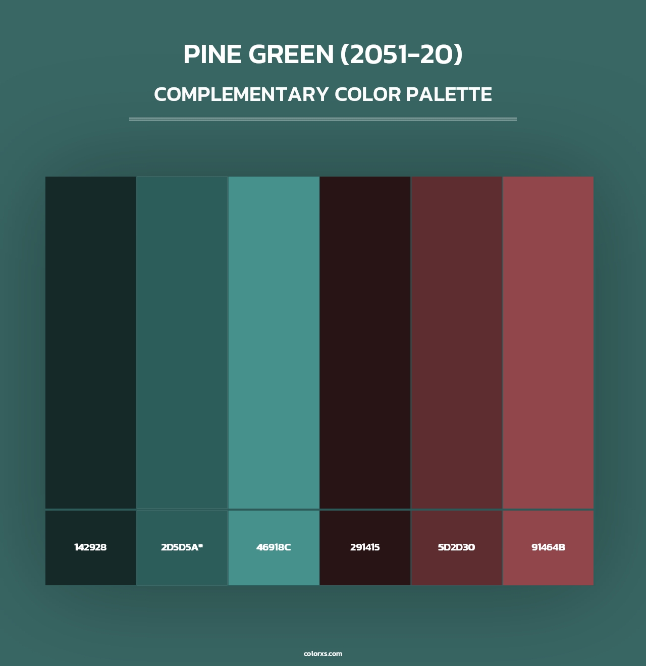 Pine Green (2051-20) - Complementary Color Palette