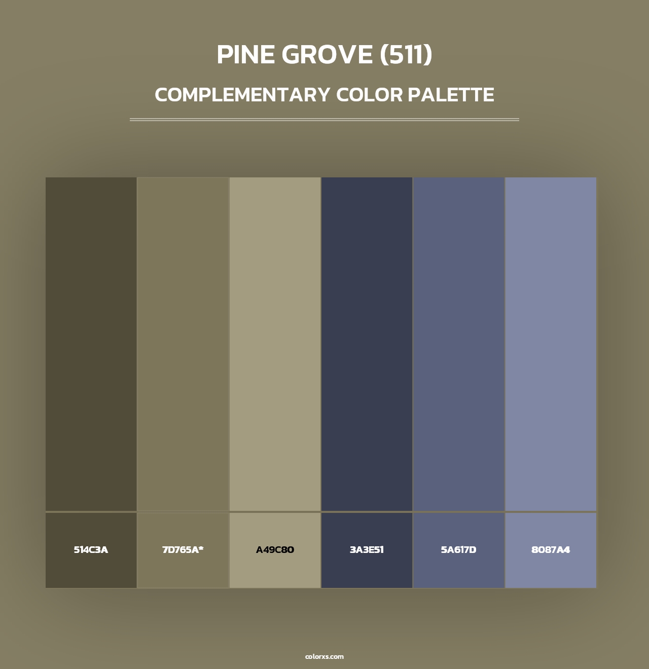 Pine Grove (511) - Complementary Color Palette