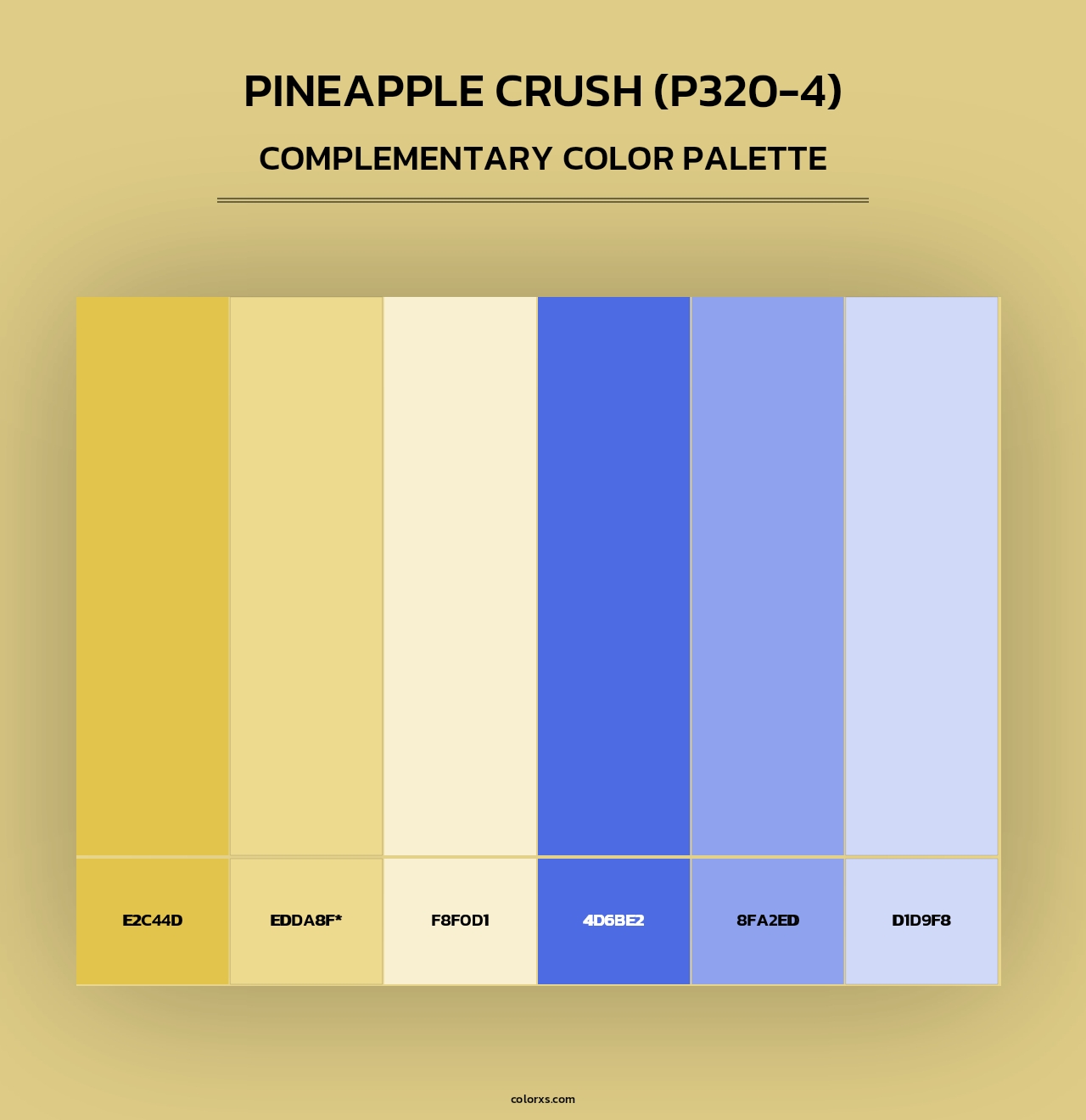 Pineapple Crush (P320-4) - Complementary Color Palette