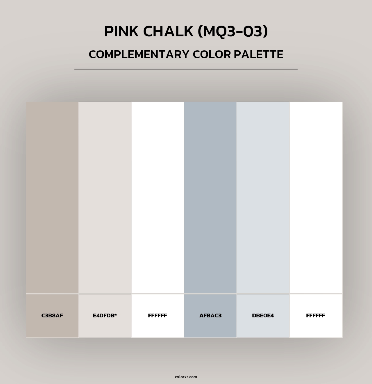 Pink Chalk (MQ3-03) - Complementary Color Palette