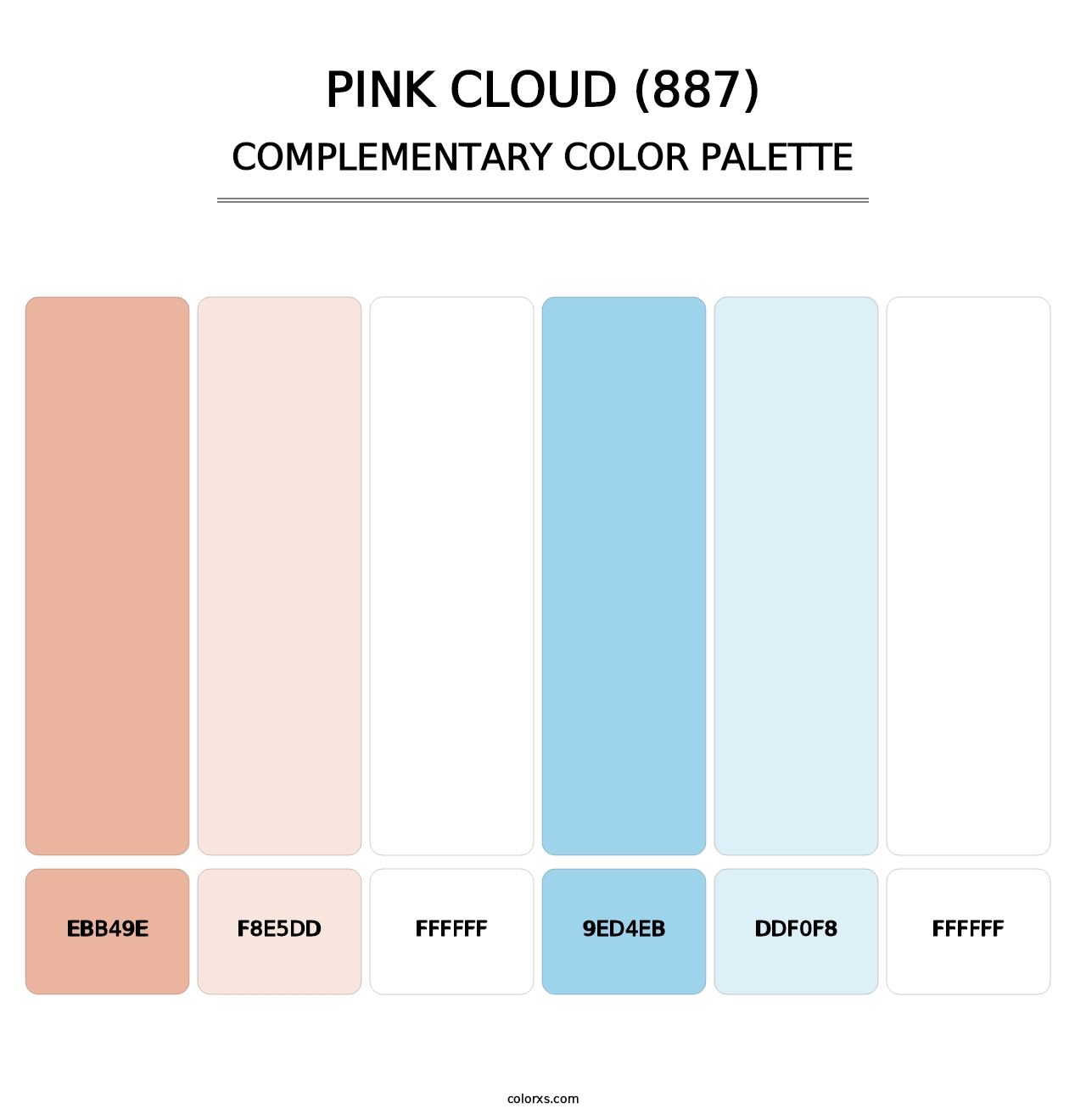 Pink Cloud (887) - Complementary Color Palette