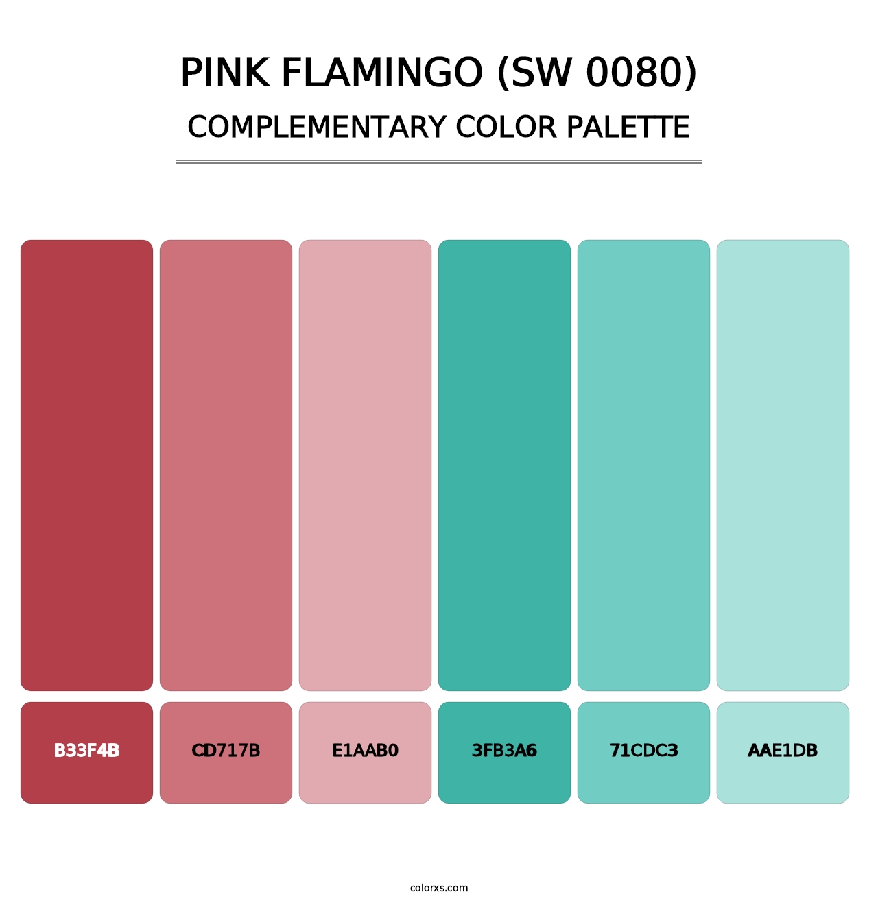 Pink Flamingo (SW 0080) - Complementary Color Palette