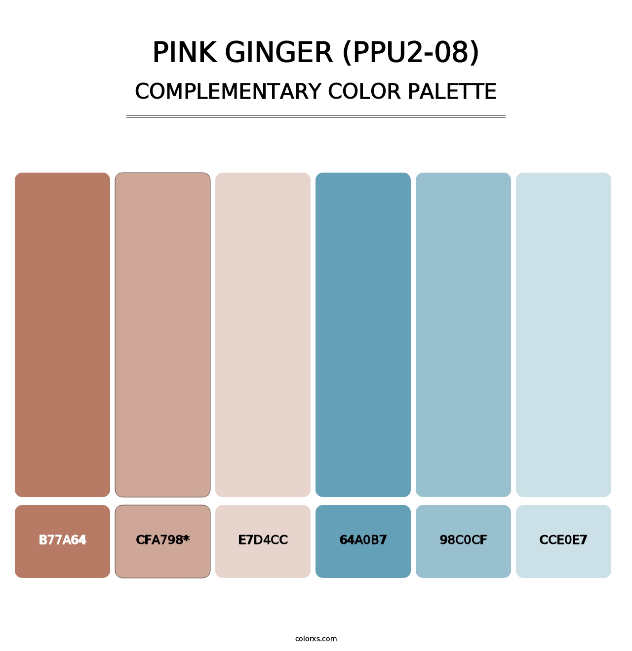 Pink Ginger (PPU2-08) - Complementary Color Palette
