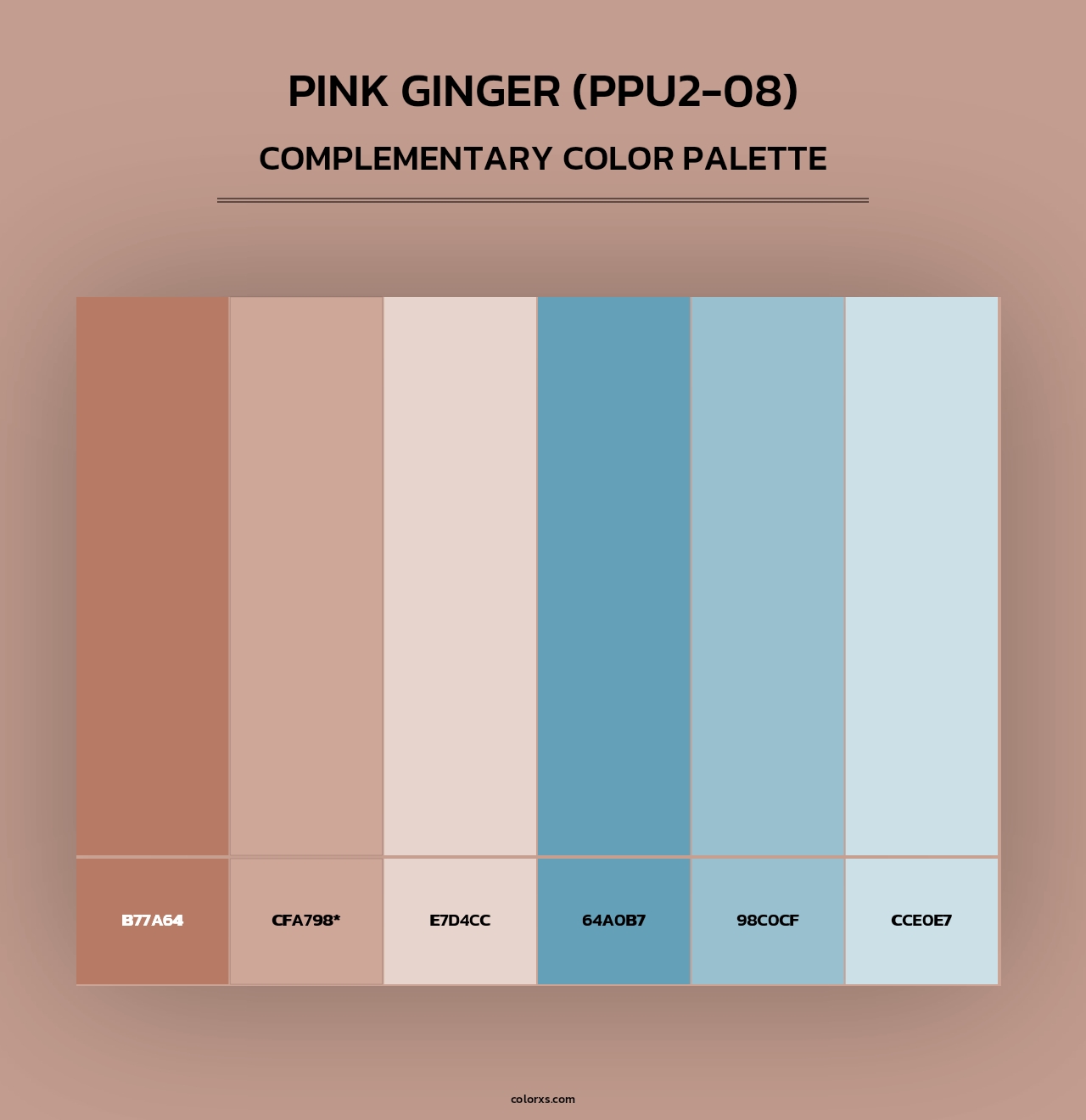 Pink Ginger (PPU2-08) - Complementary Color Palette