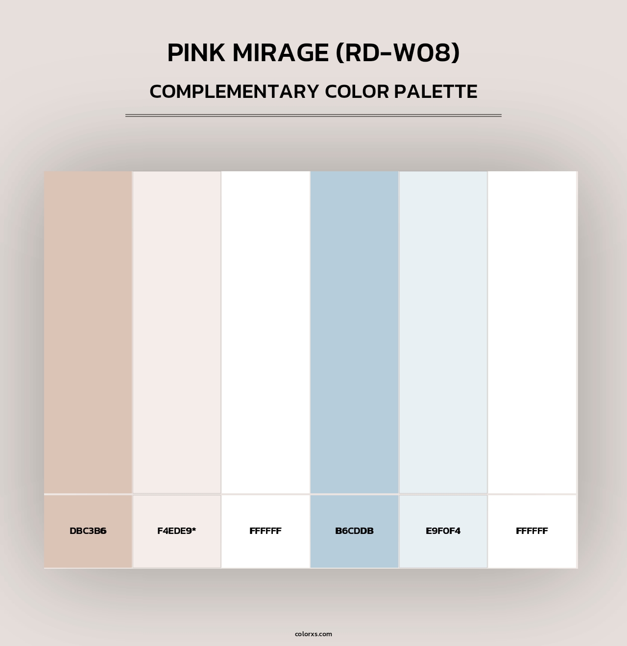 Pink Mirage (RD-W08) - Complementary Color Palette