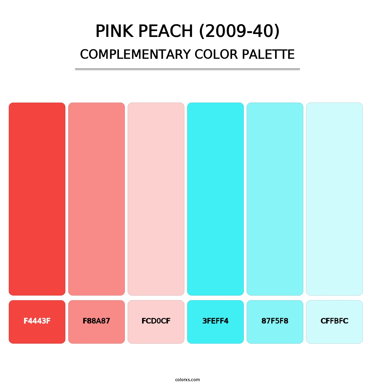 Pink Peach (2009-40) - Complementary Color Palette