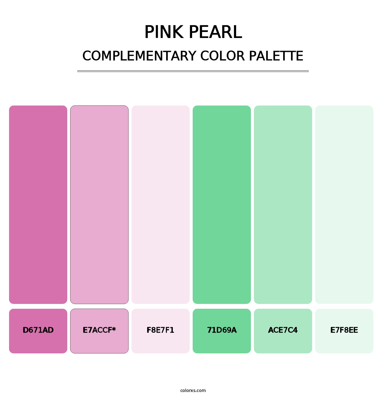 Pink Pearl - Complementary Color Palette