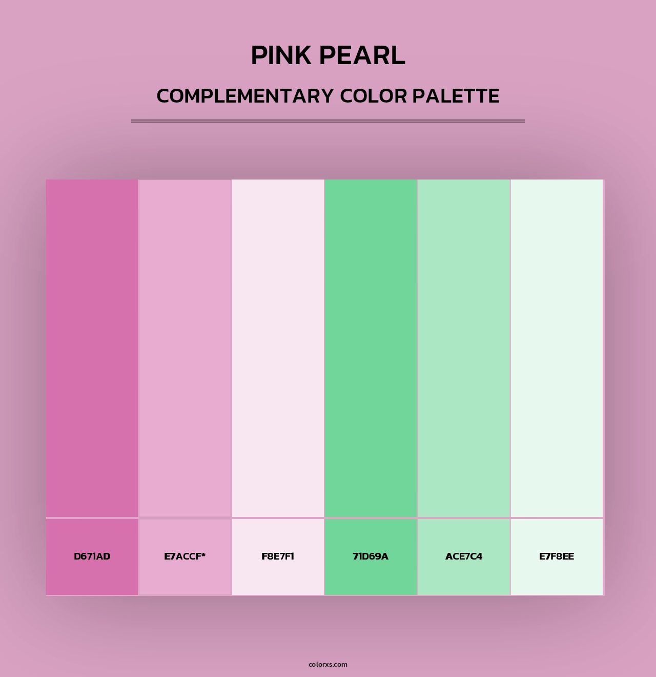 Pink Pearl - Complementary Color Palette