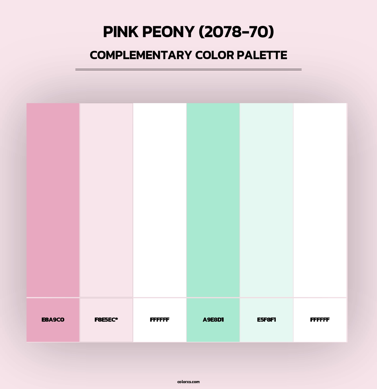 Pink Peony (2078-70) - Complementary Color Palette