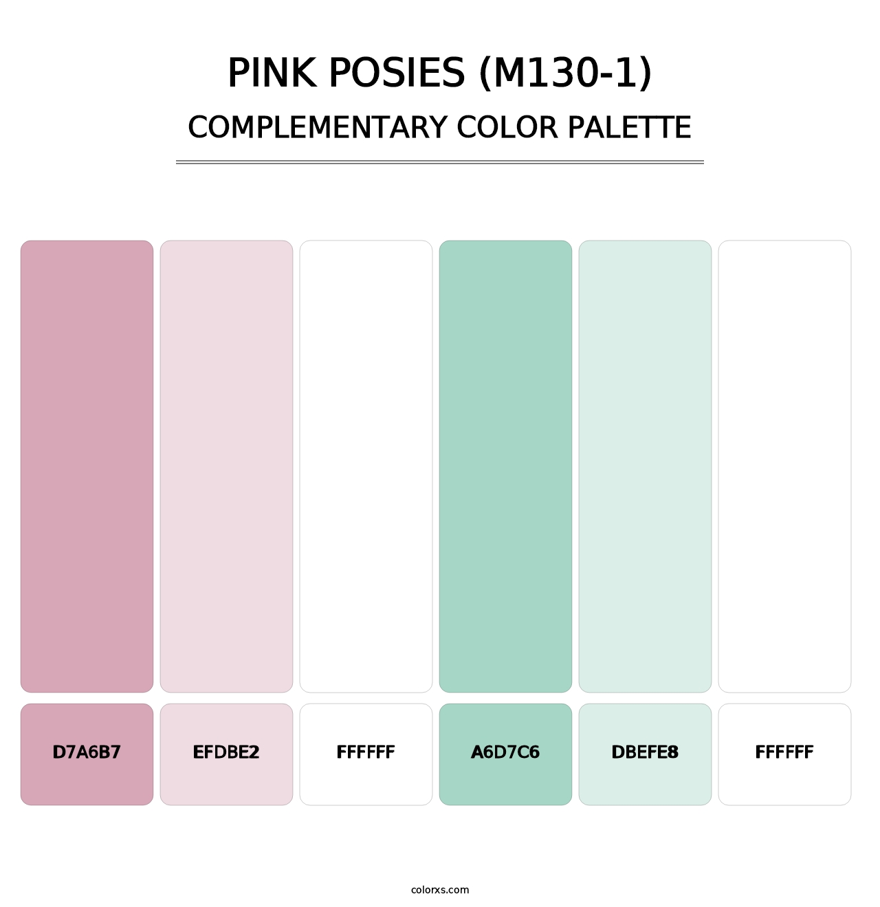 Pink Posies (M130-1) - Complementary Color Palette