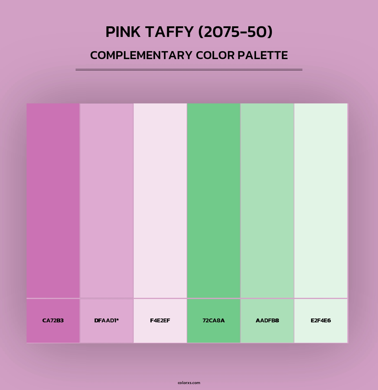Pink Taffy (2075-50) - Complementary Color Palette